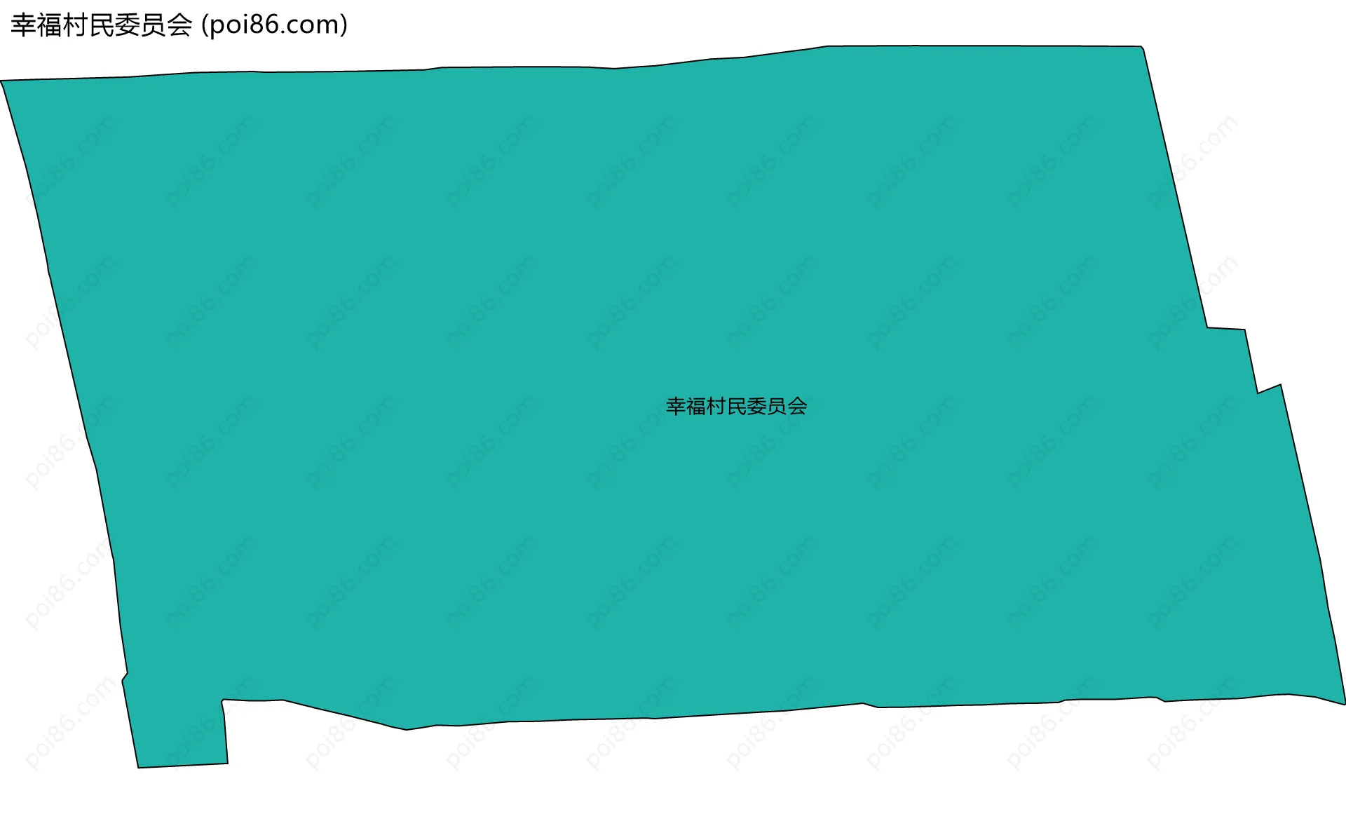 幸福村民委员会边界地图