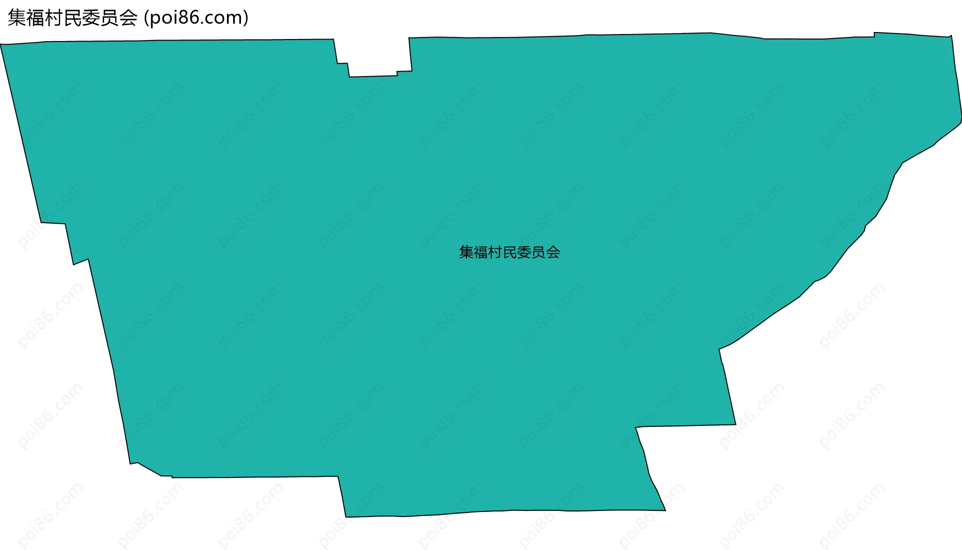 集福村民委员会边界地图