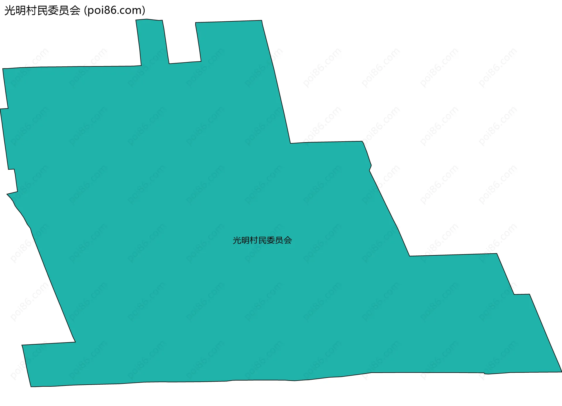 光明村民委员会边界地图
