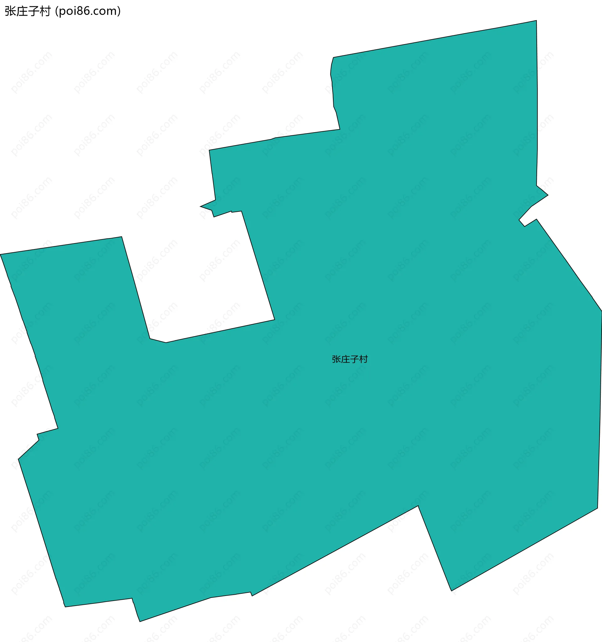 张庄子村边界地图