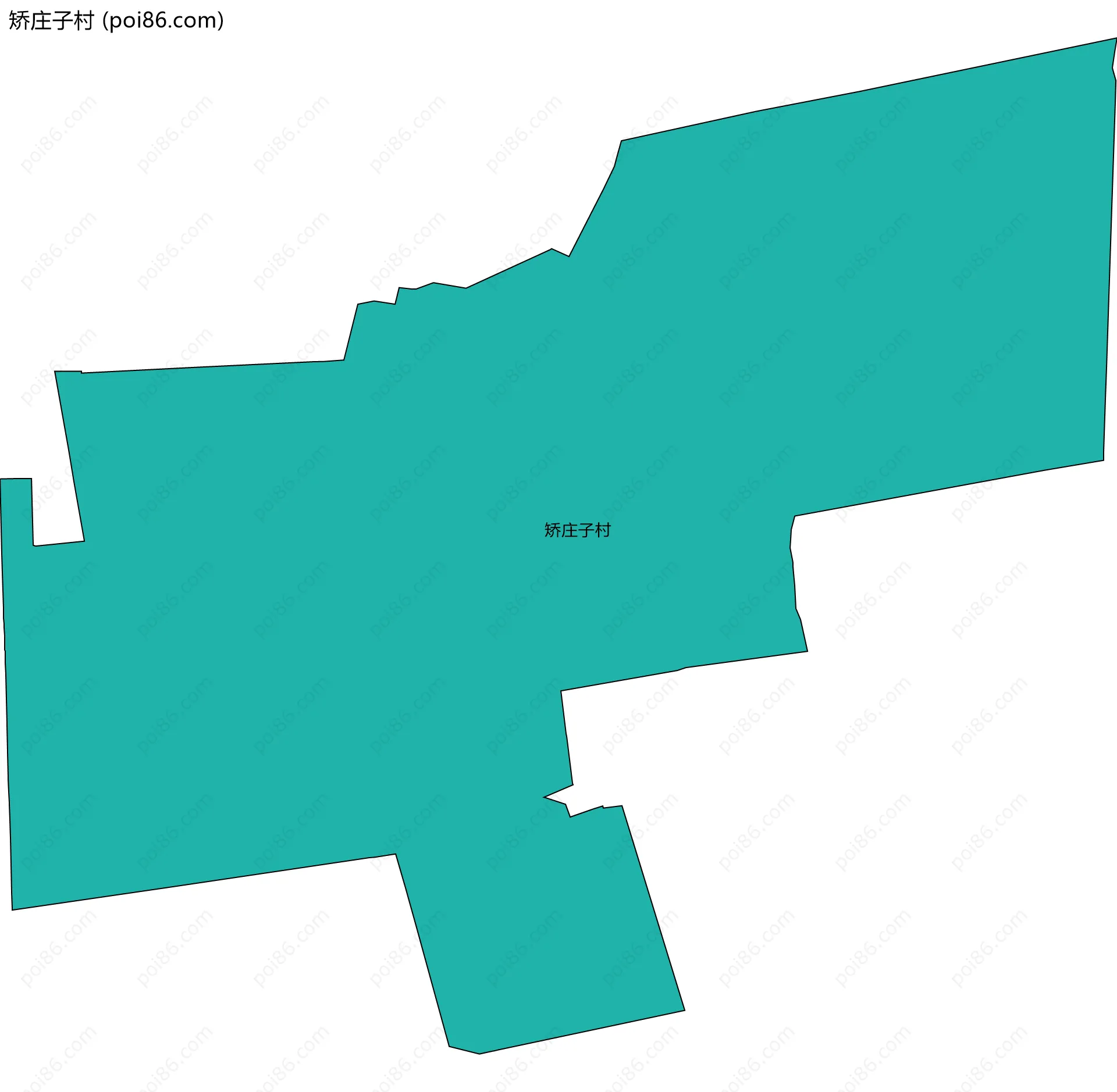 矫庄子村边界地图
