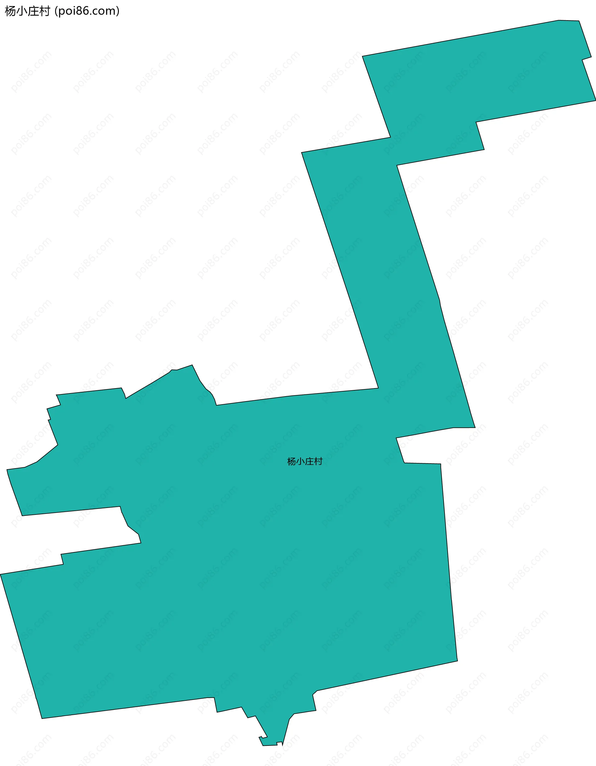 杨小庄村边界地图