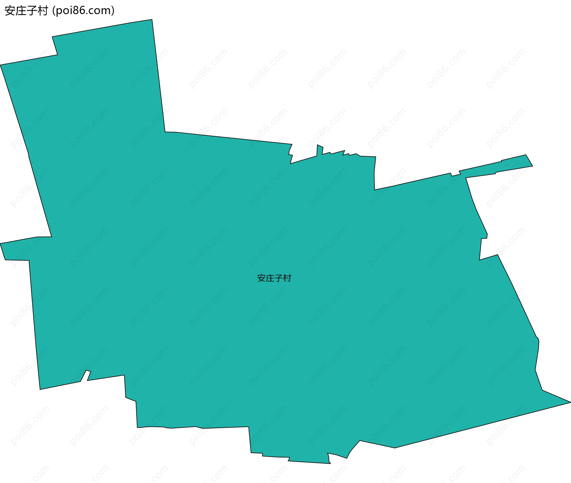 安庄子村边界地图