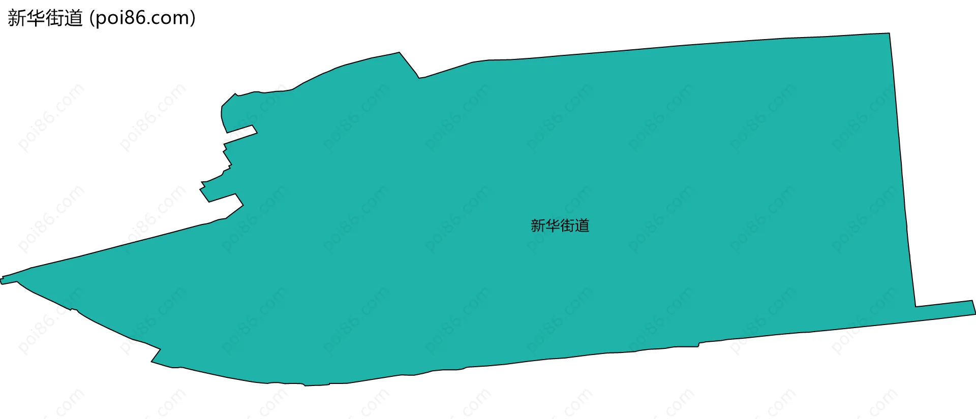 新华街道边界地图