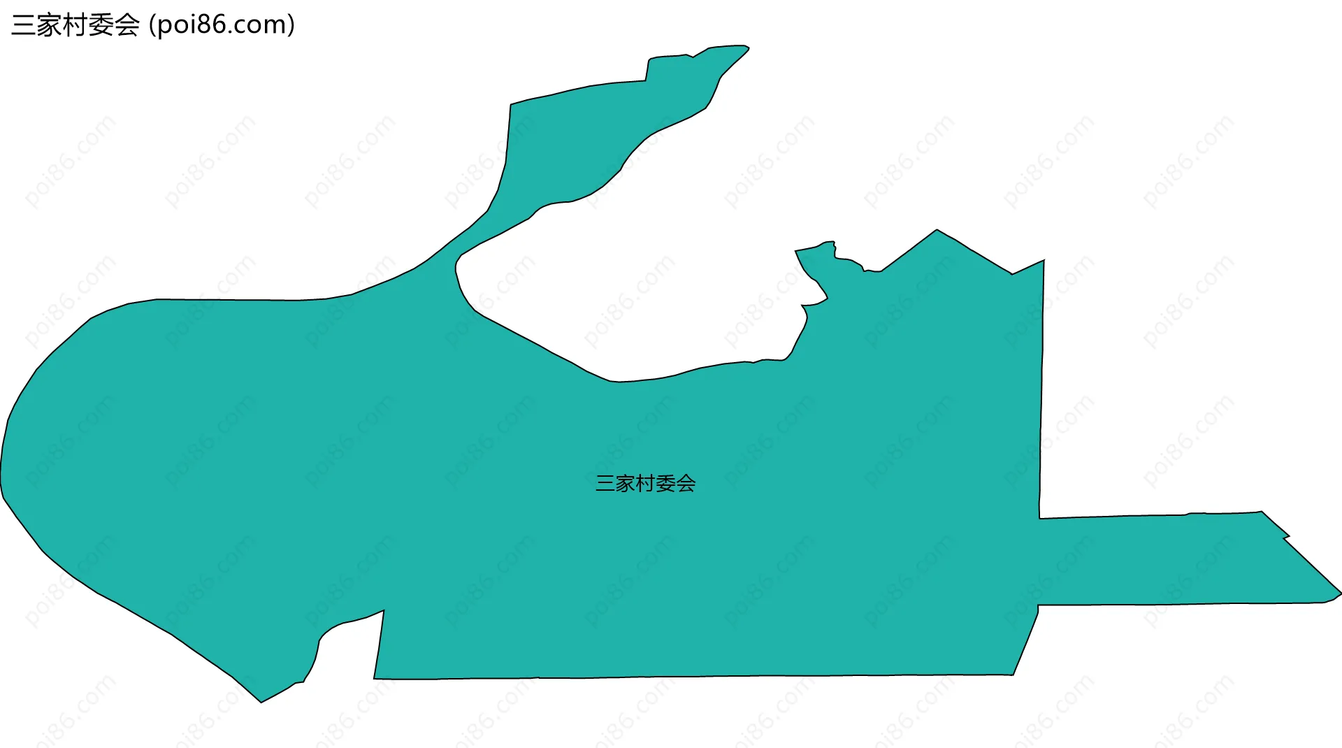 三家村委会边界地图