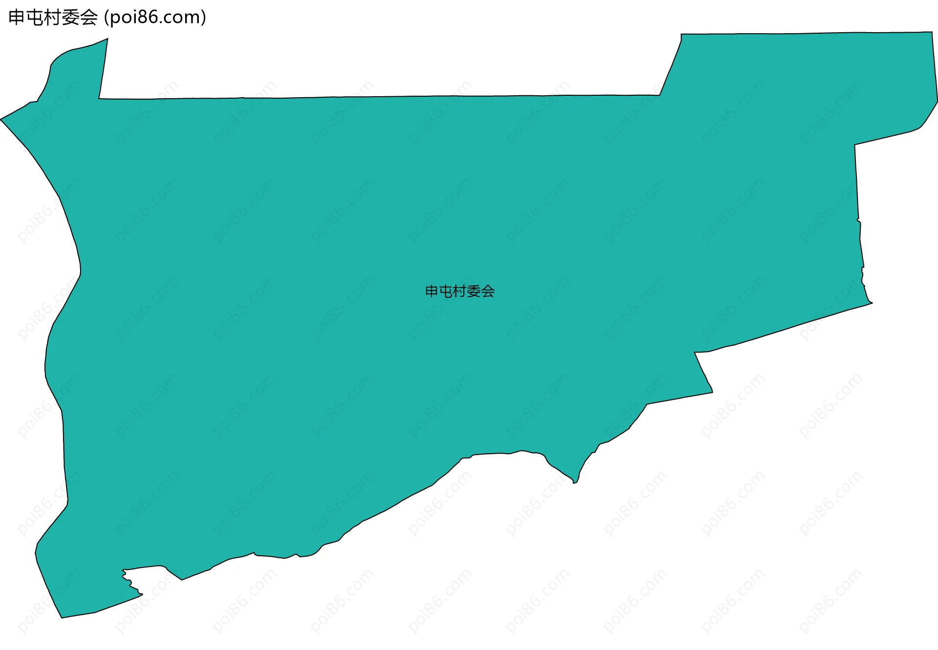 申屯村委会边界地图