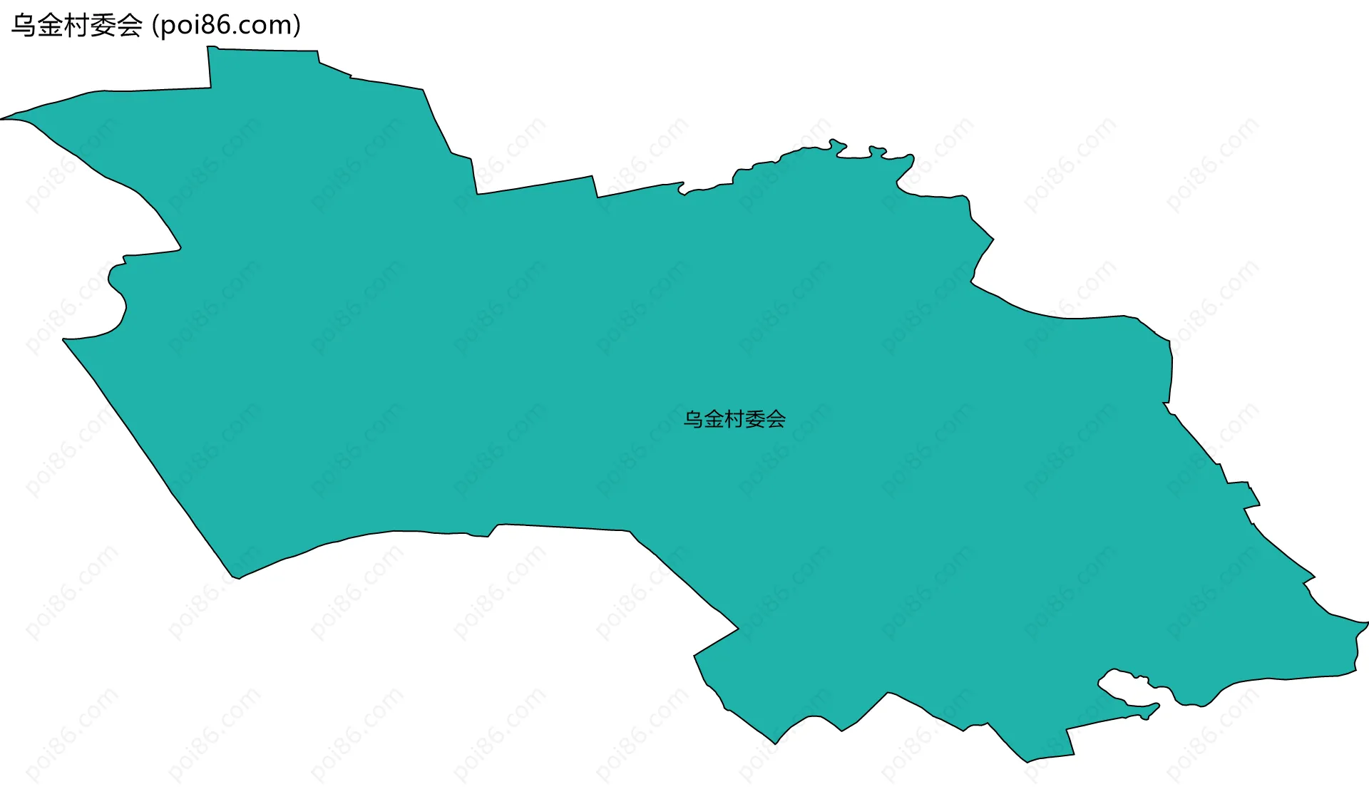 乌金村委会边界地图