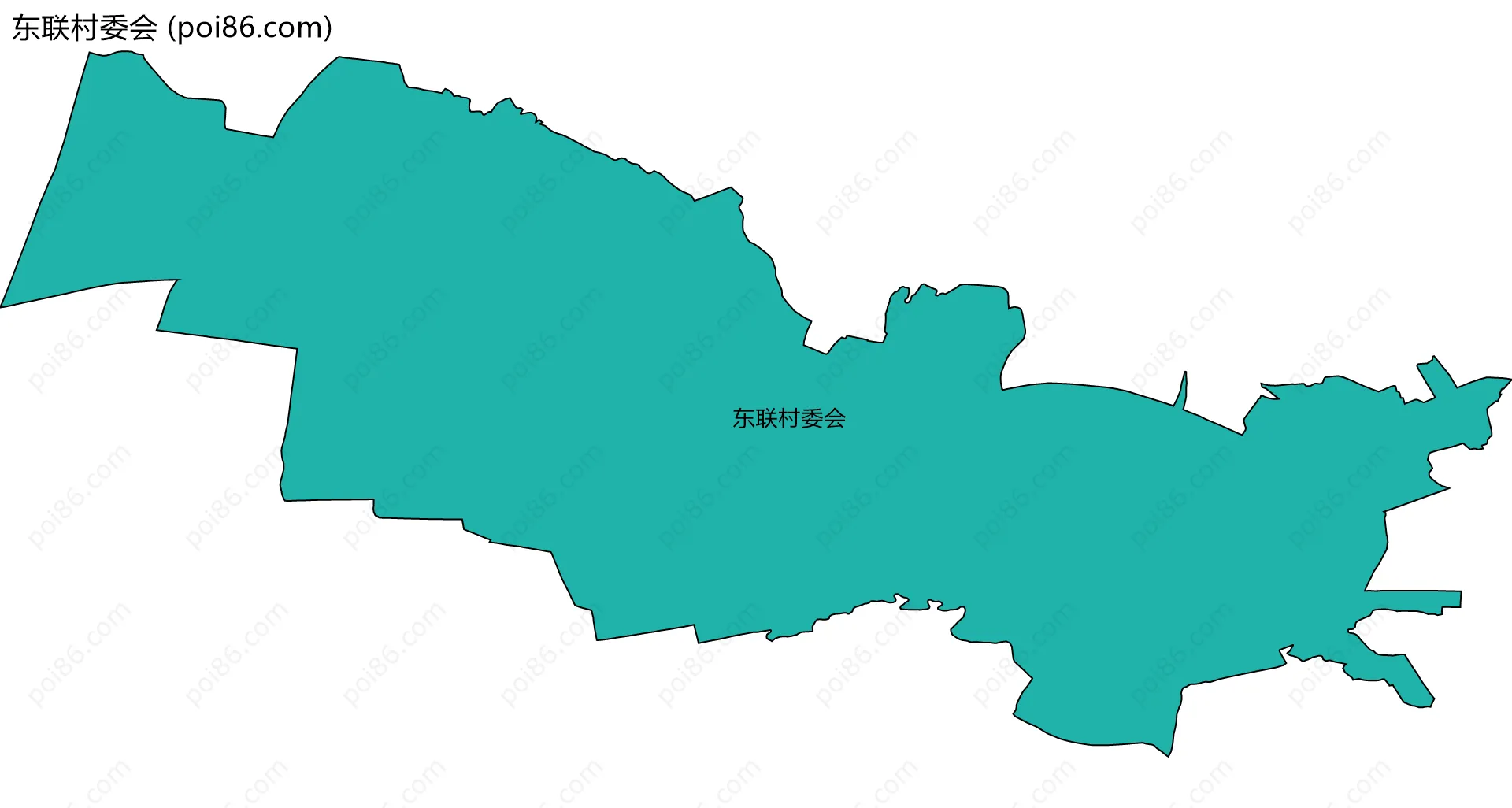东联村委会边界地图