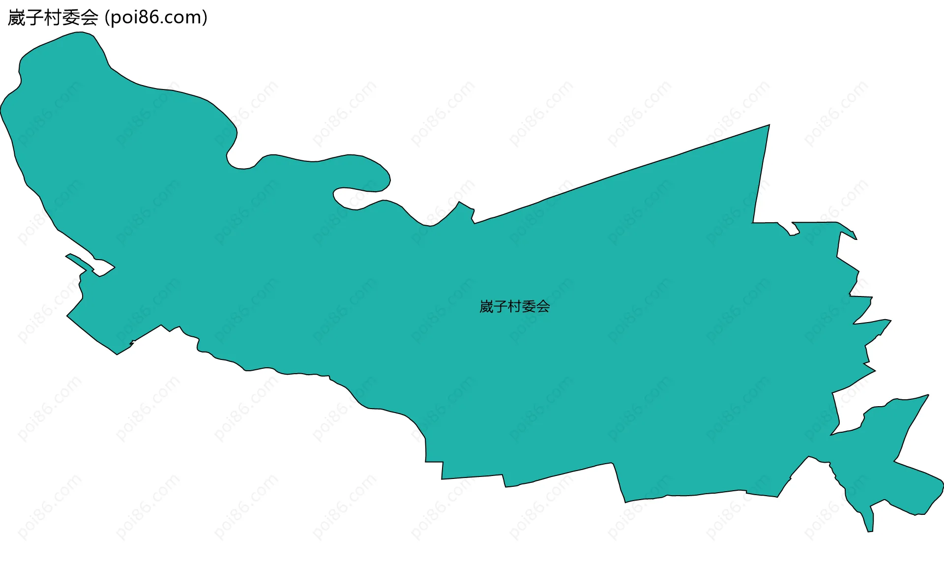 崴子村委会边界地图