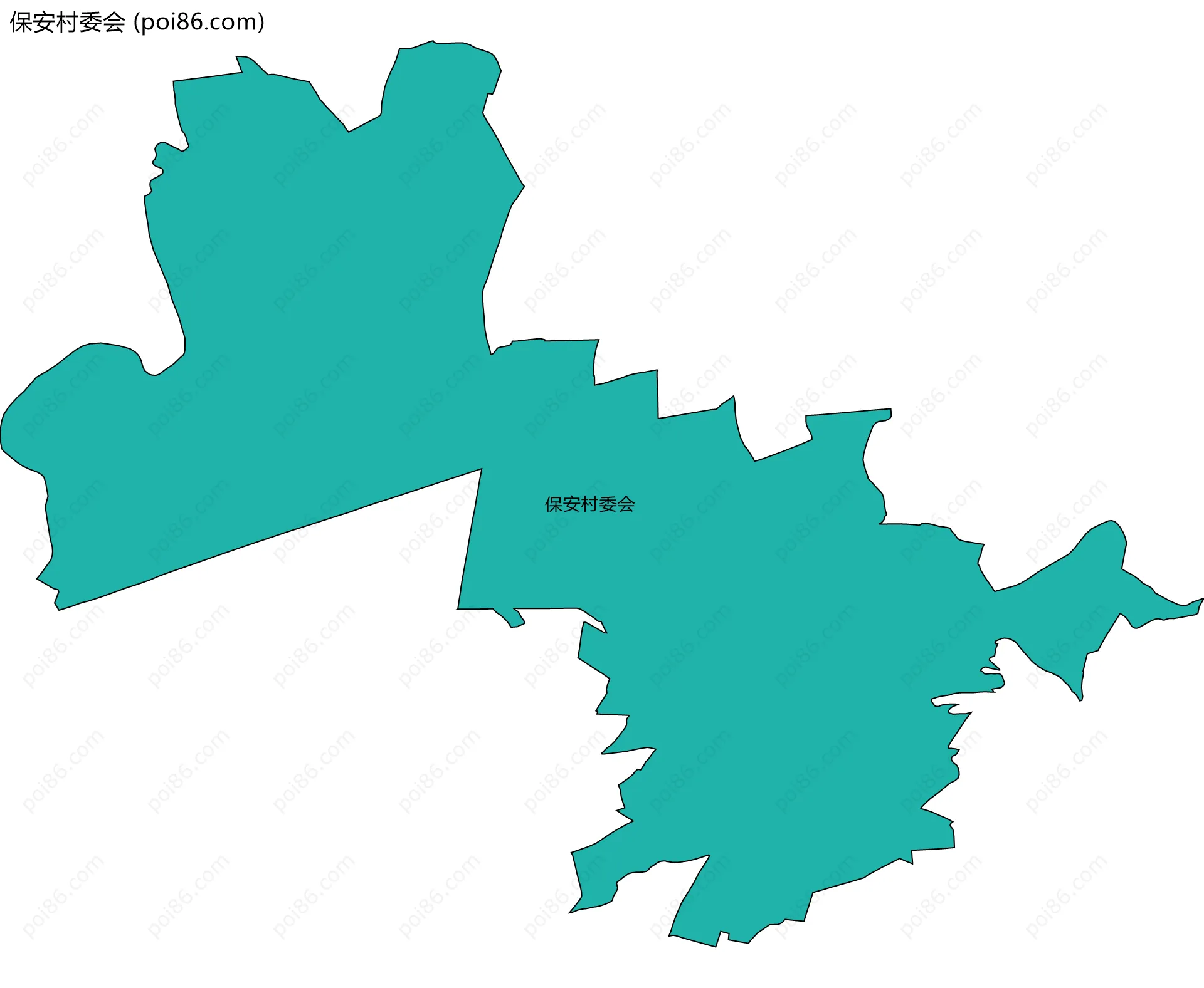 保安村委会边界地图