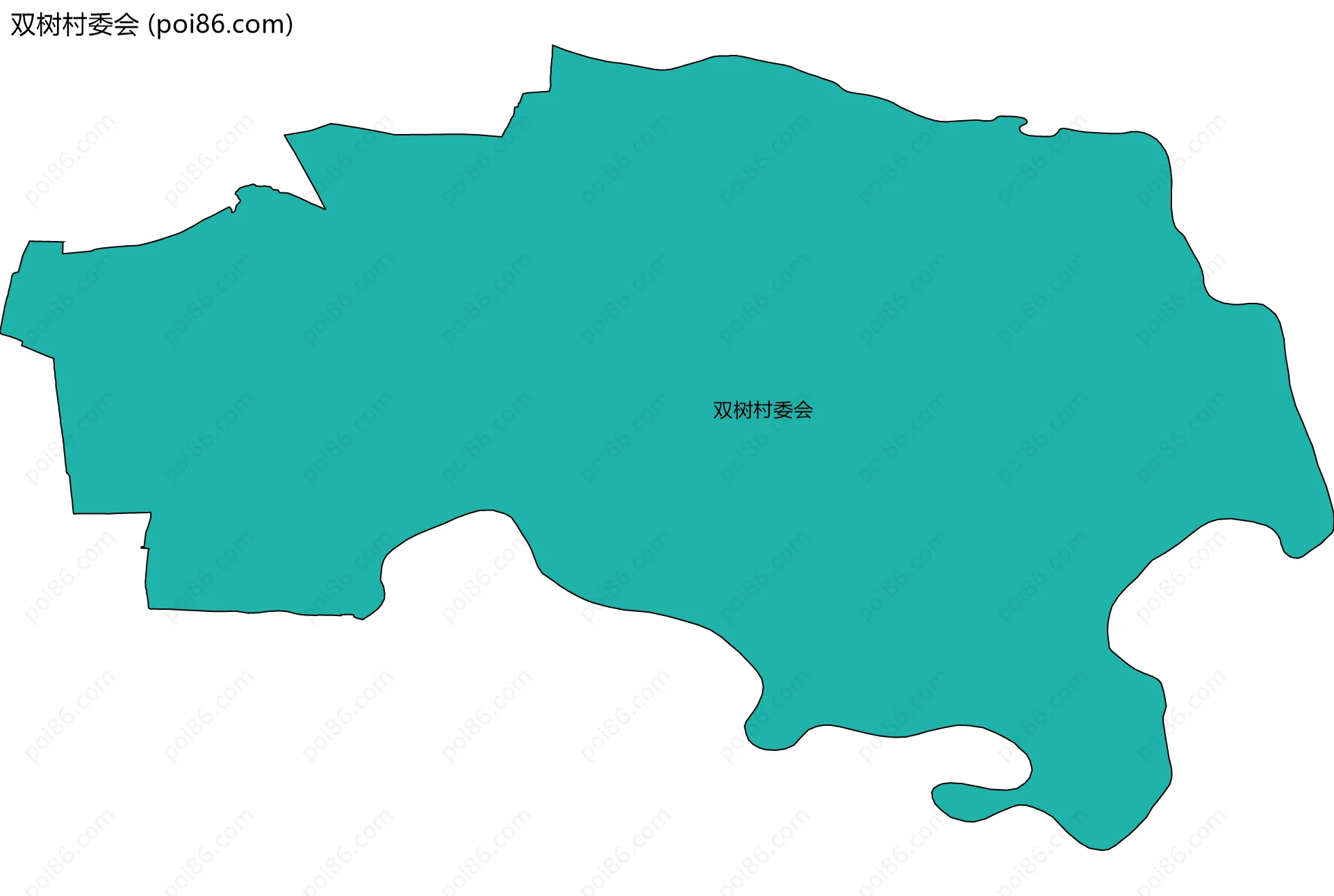 双树村委会边界地图