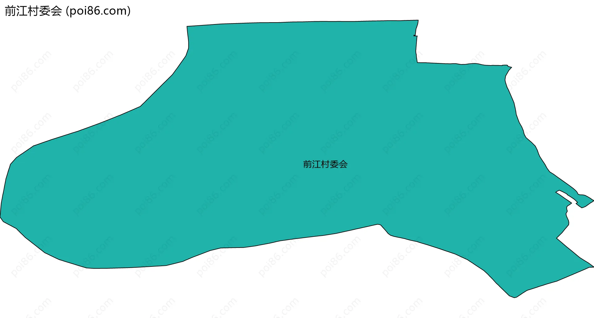 前江村委会边界地图
