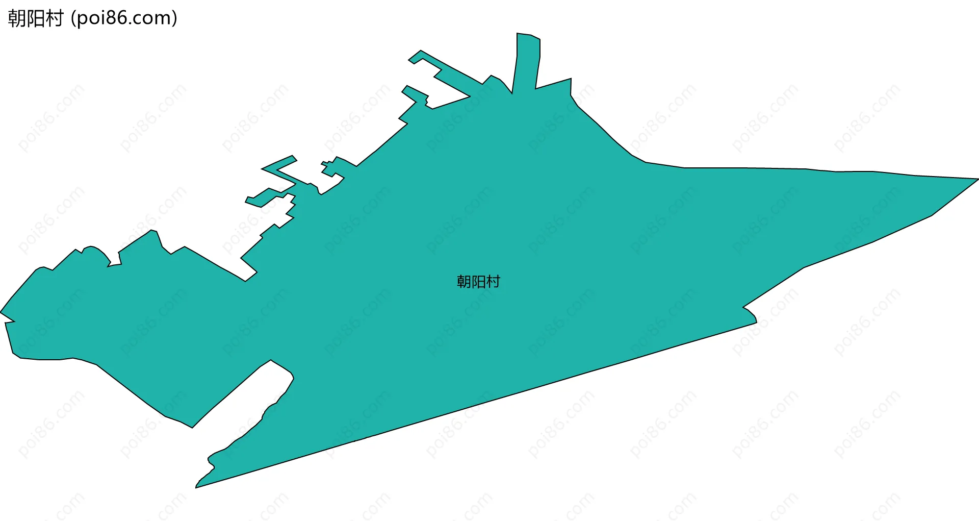 朝阳村边界地图