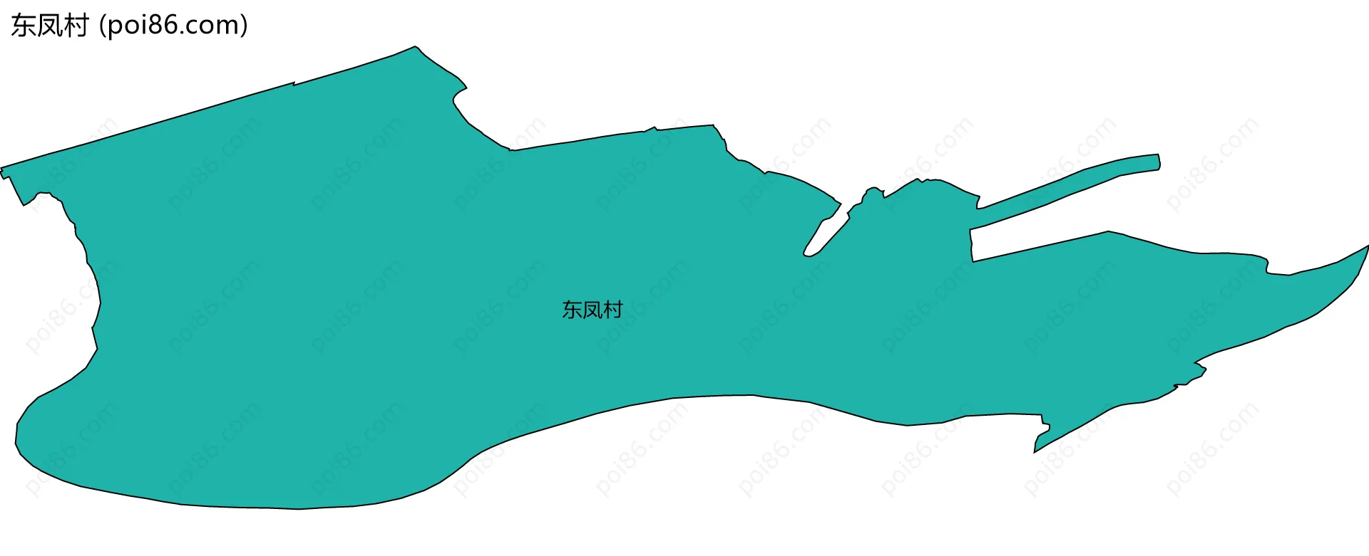 东凤村边界地图