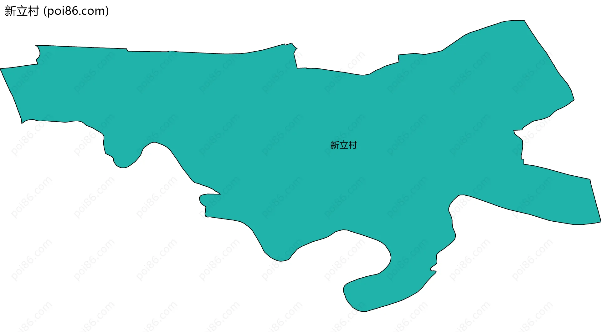 新立村边界地图