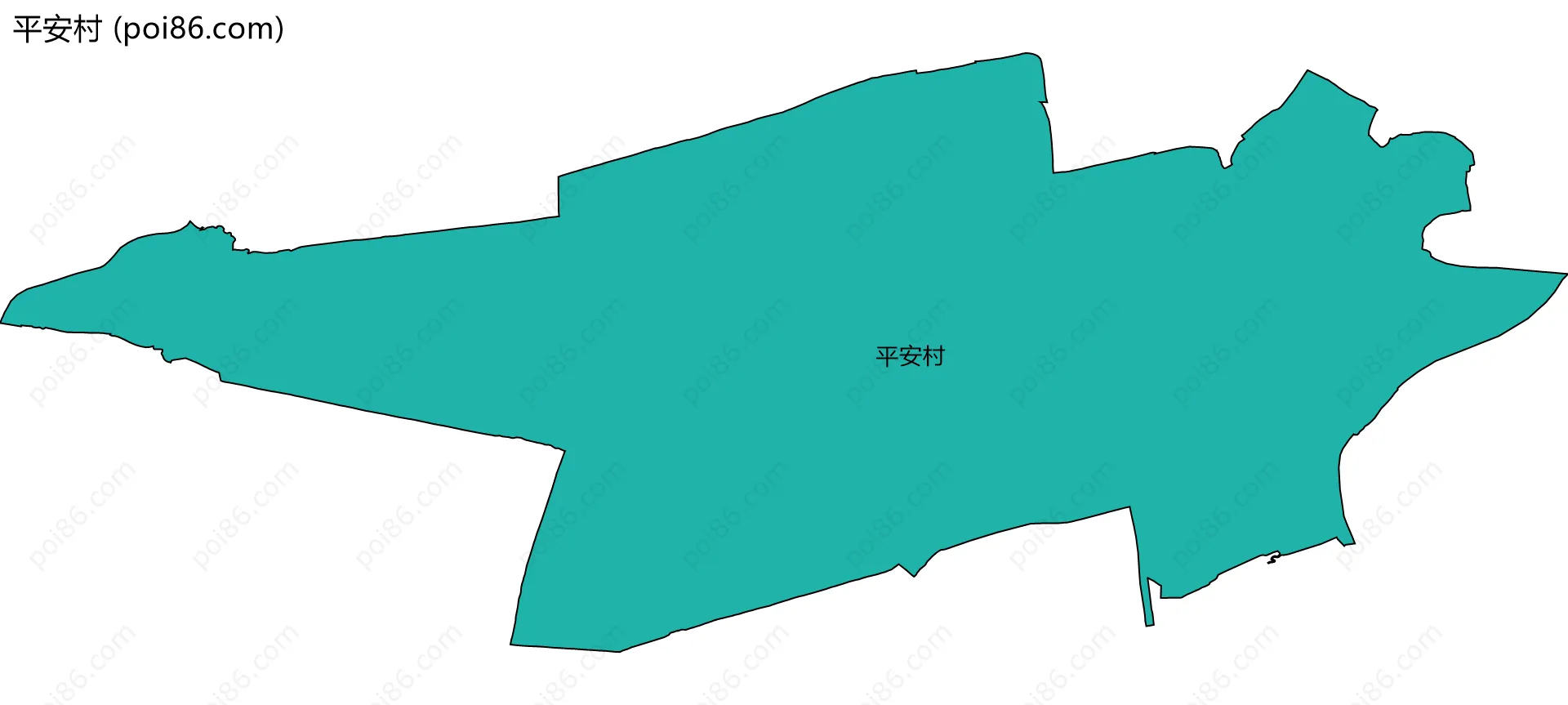 平安村边界地图