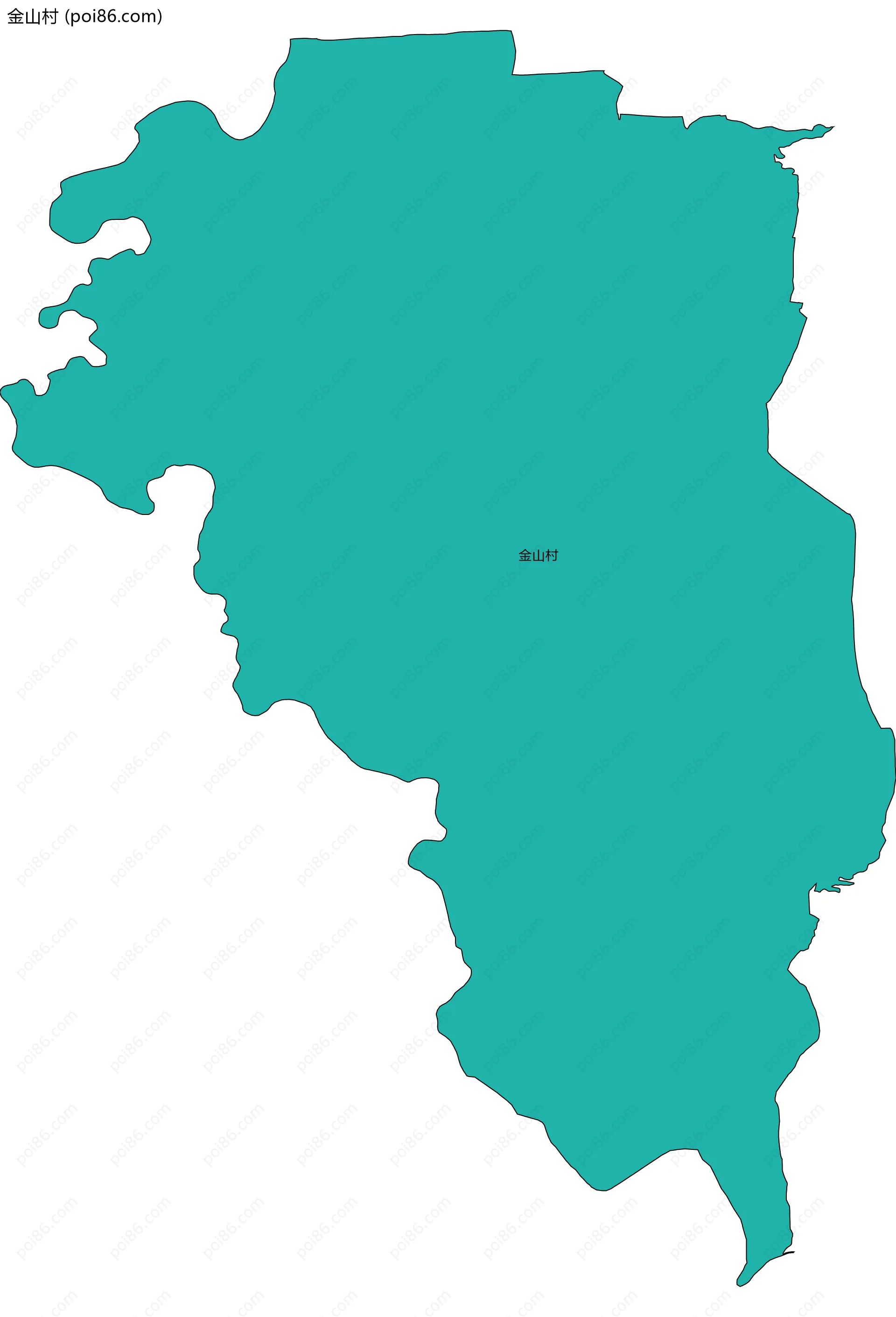 金山村边界地图