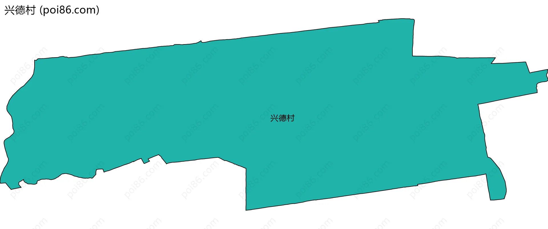 兴德村边界地图