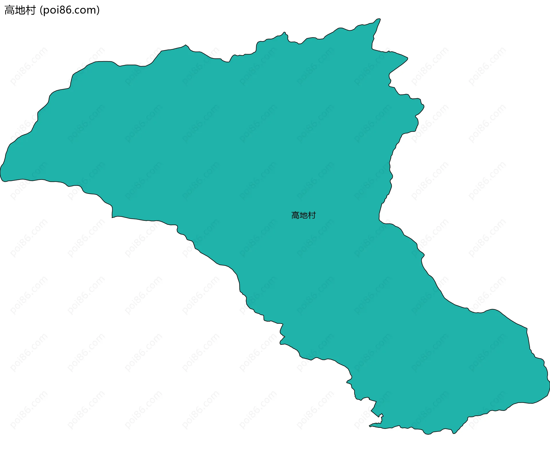 高地村边界地图