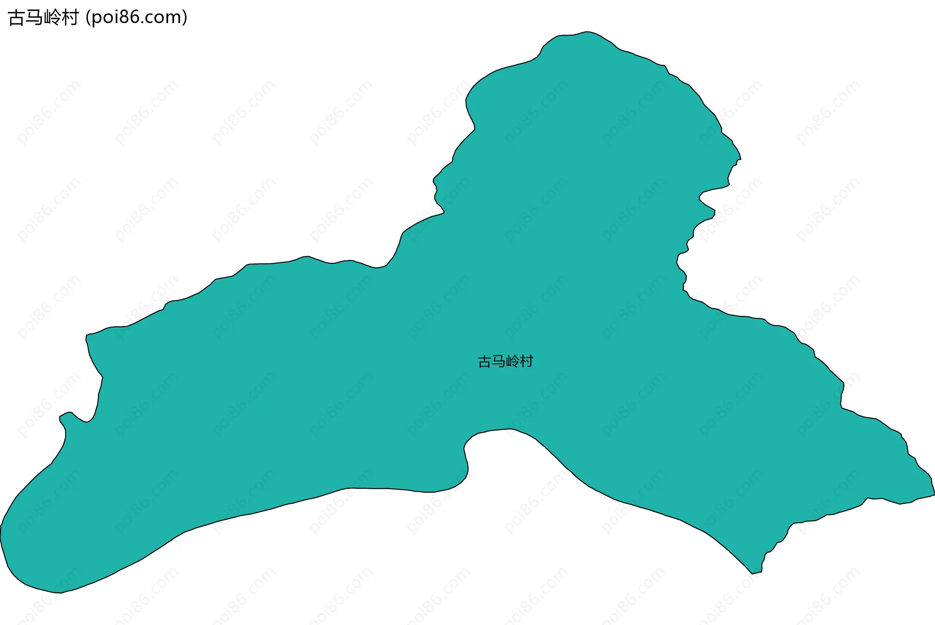 古马岭村边界地图