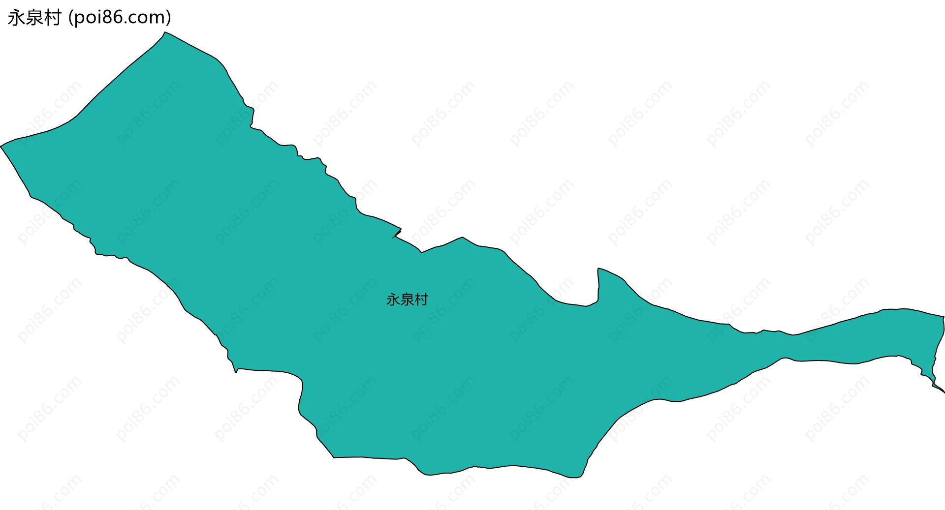 永泉村边界地图