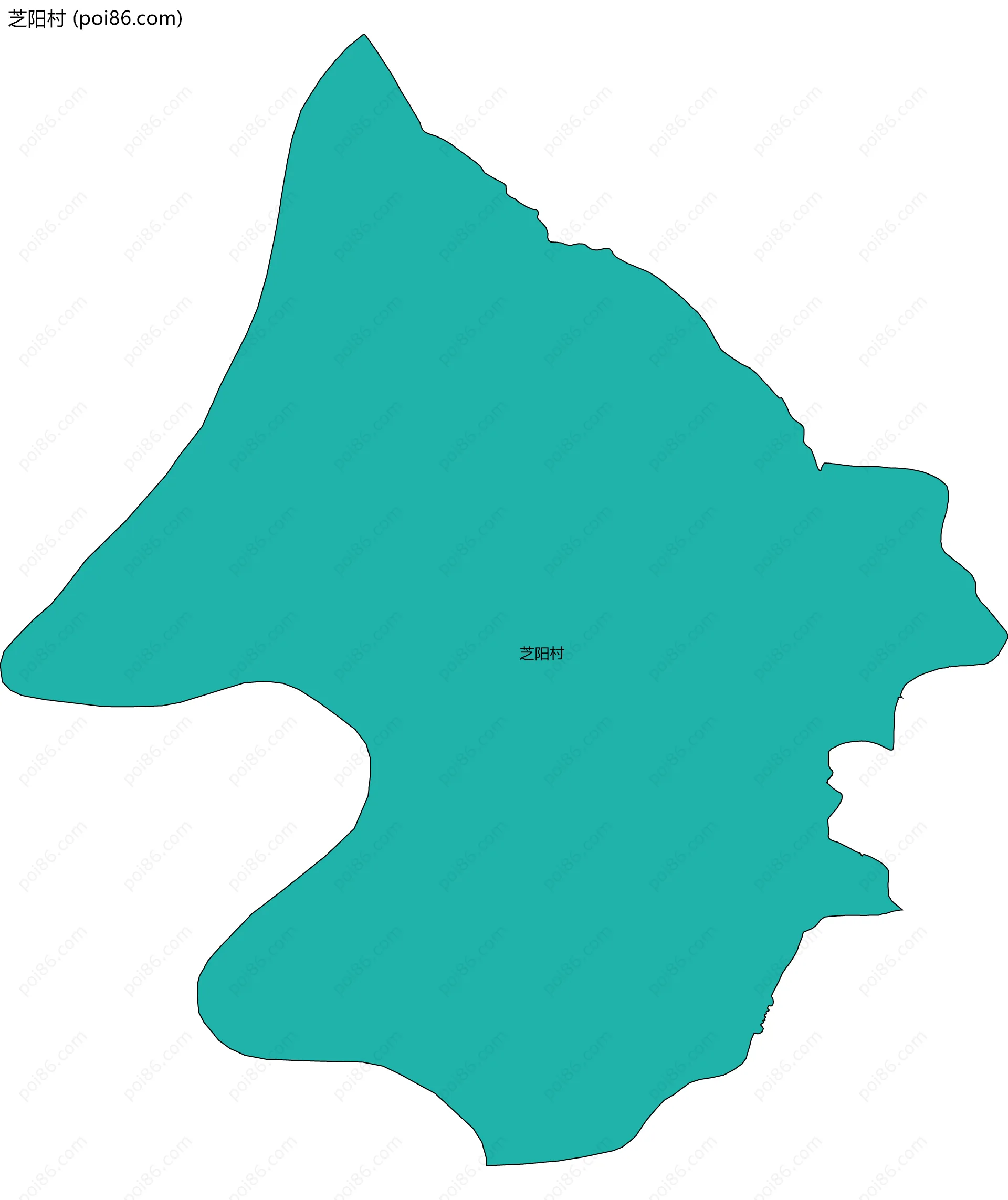 芝阳村边界地图