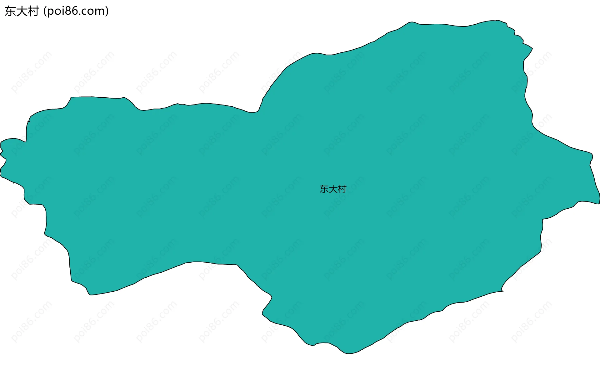 东大村边界地图
