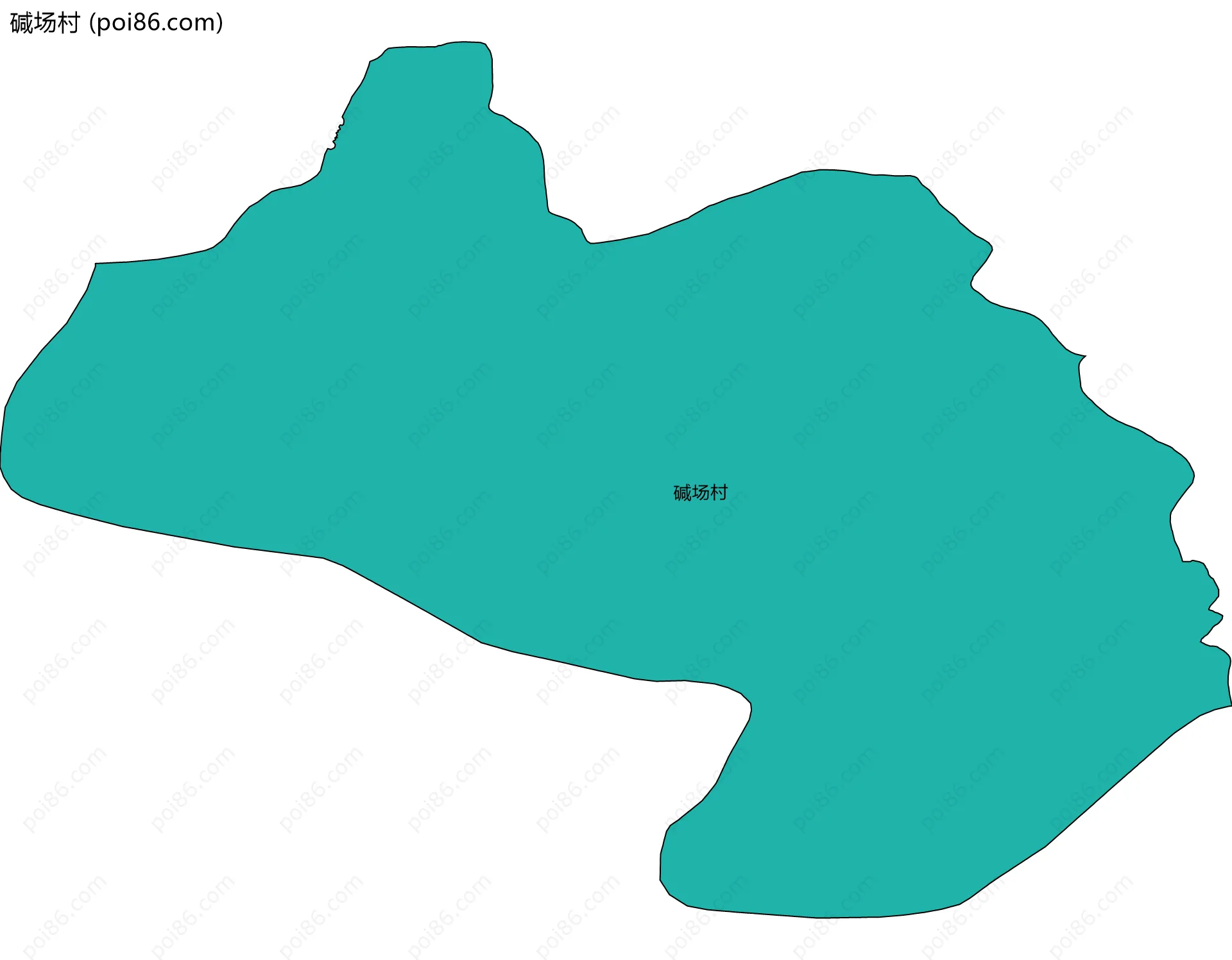 碱场村边界地图