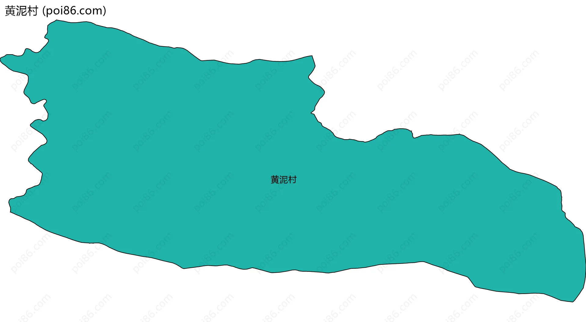 黄泥村边界地图