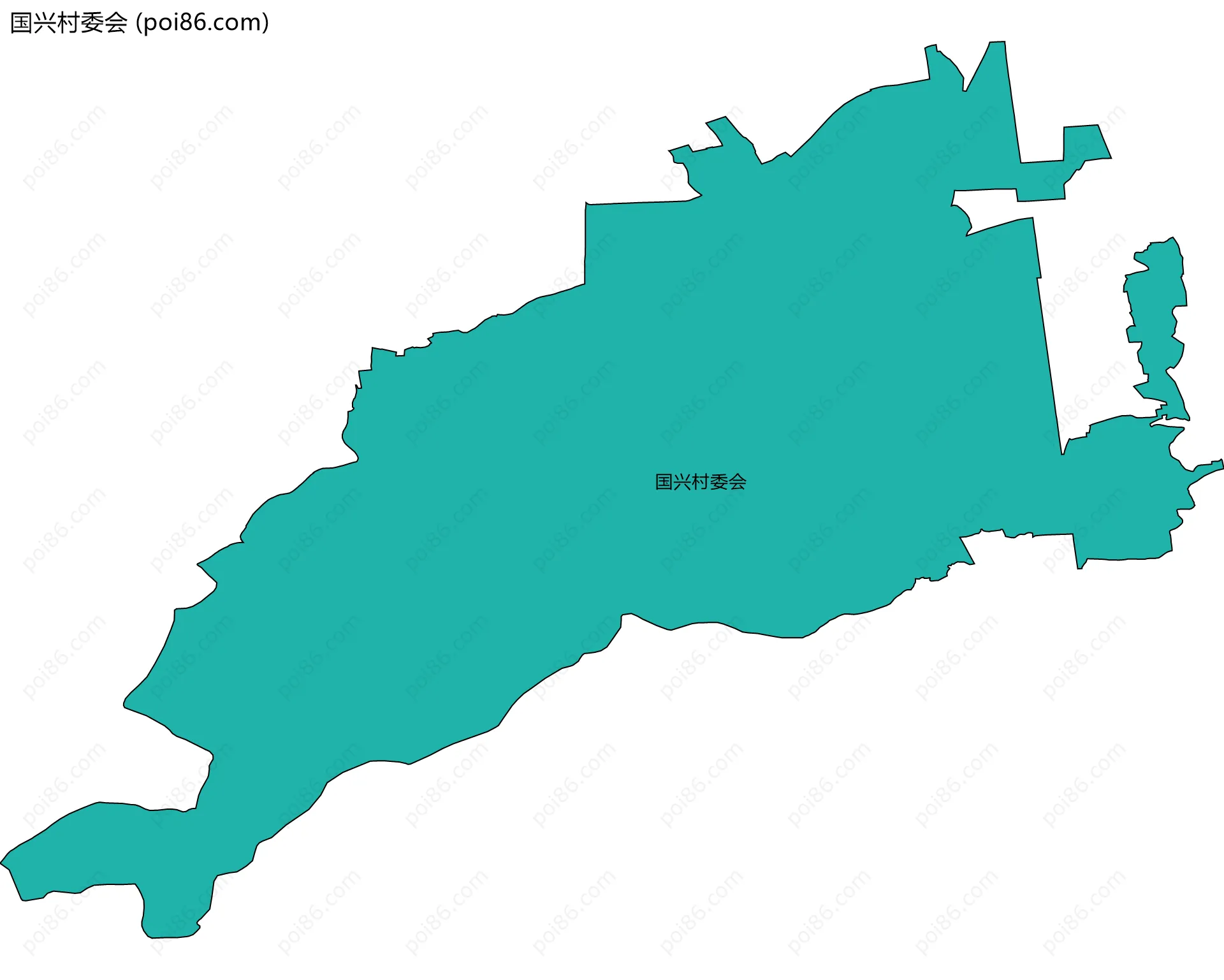国兴村委会边界地图