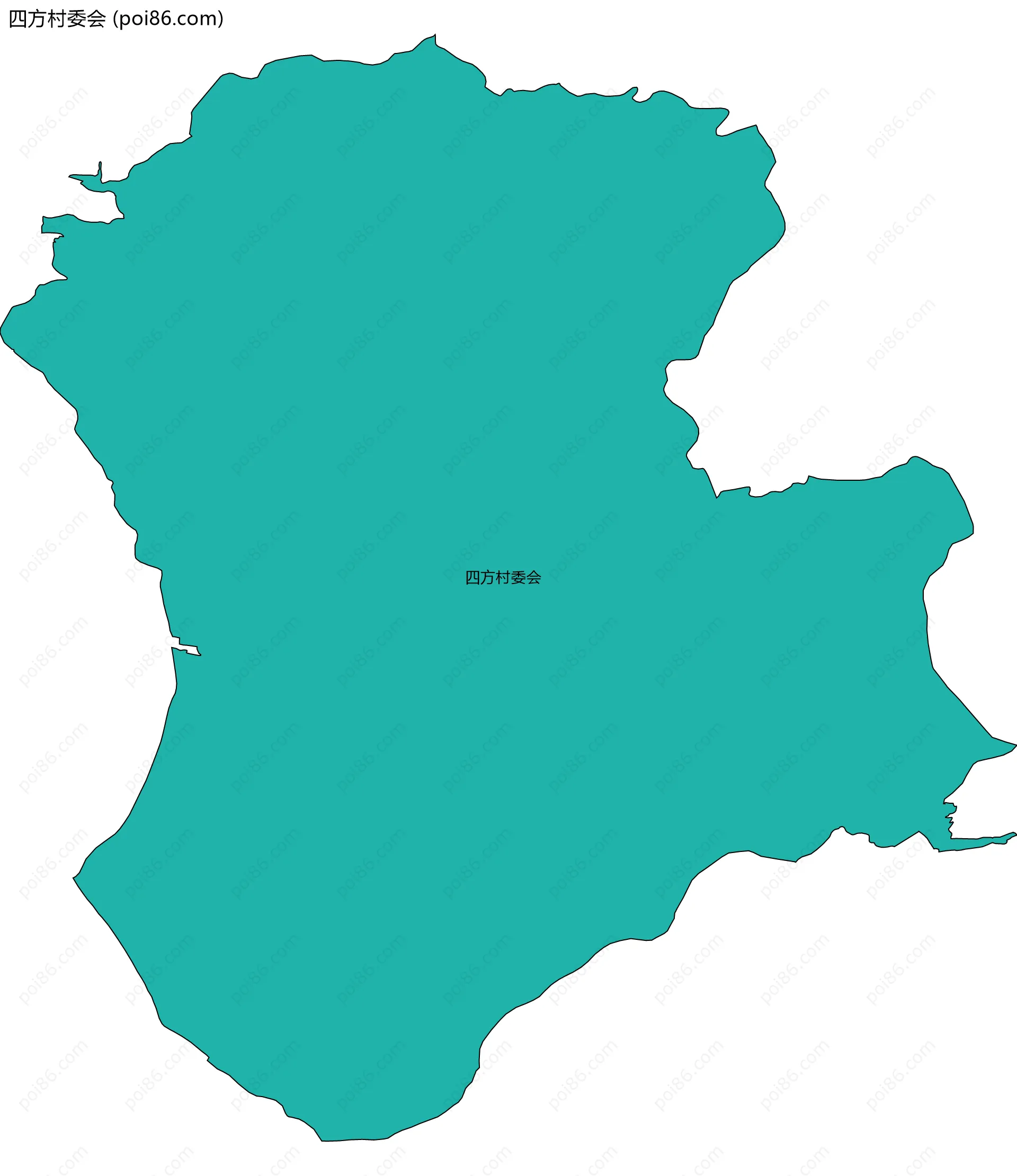 四方村委会边界地图