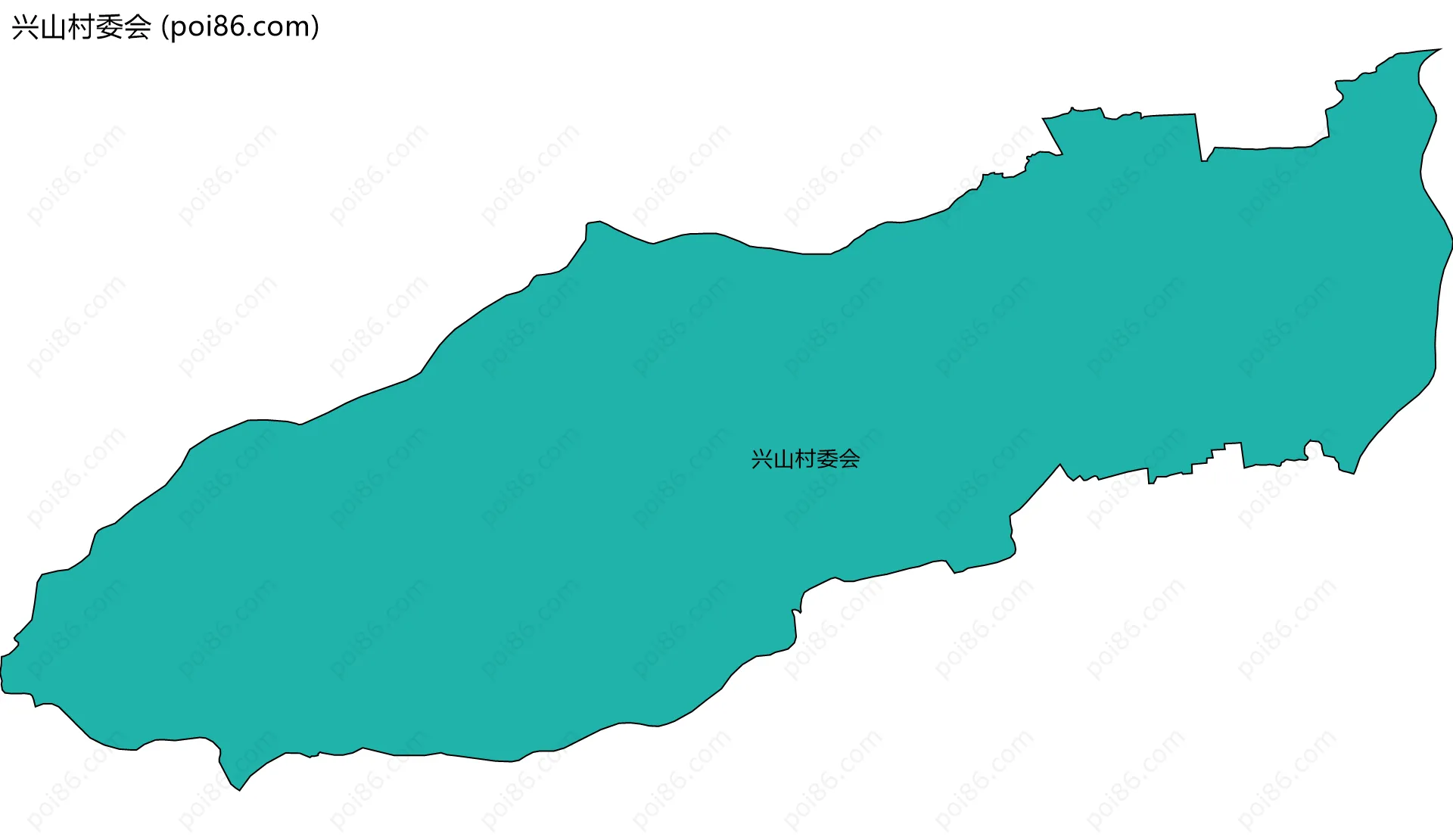 兴山村委会边界地图