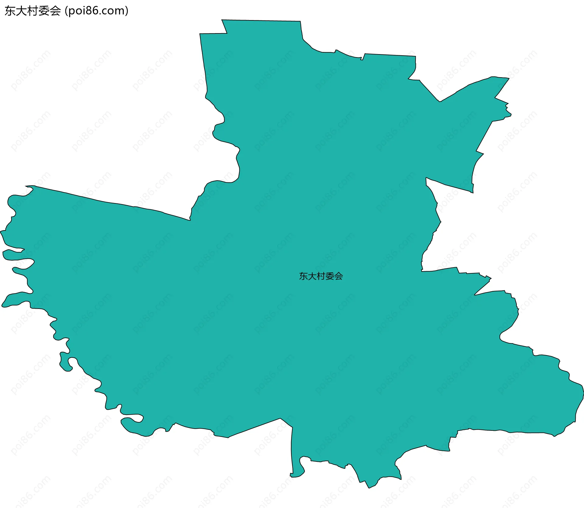 东大村委会边界地图