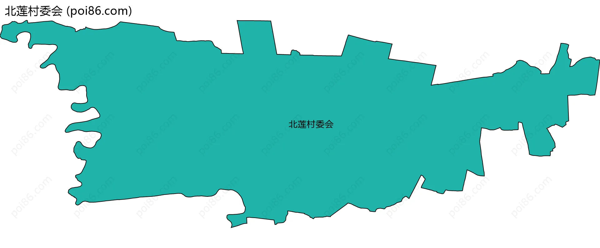 北莲村委会边界地图