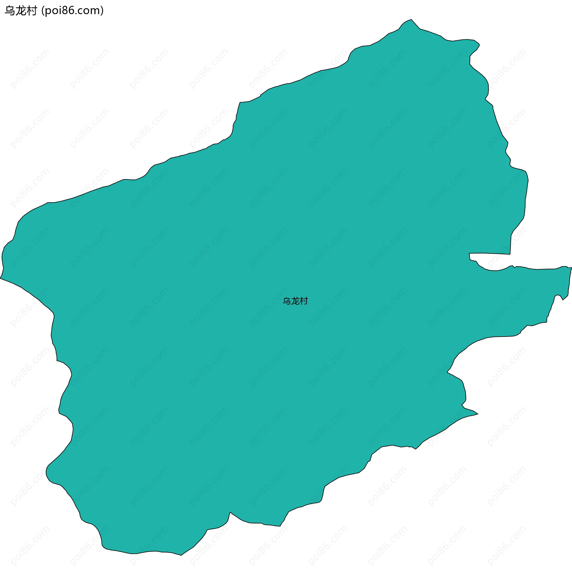 乌龙村边界地图