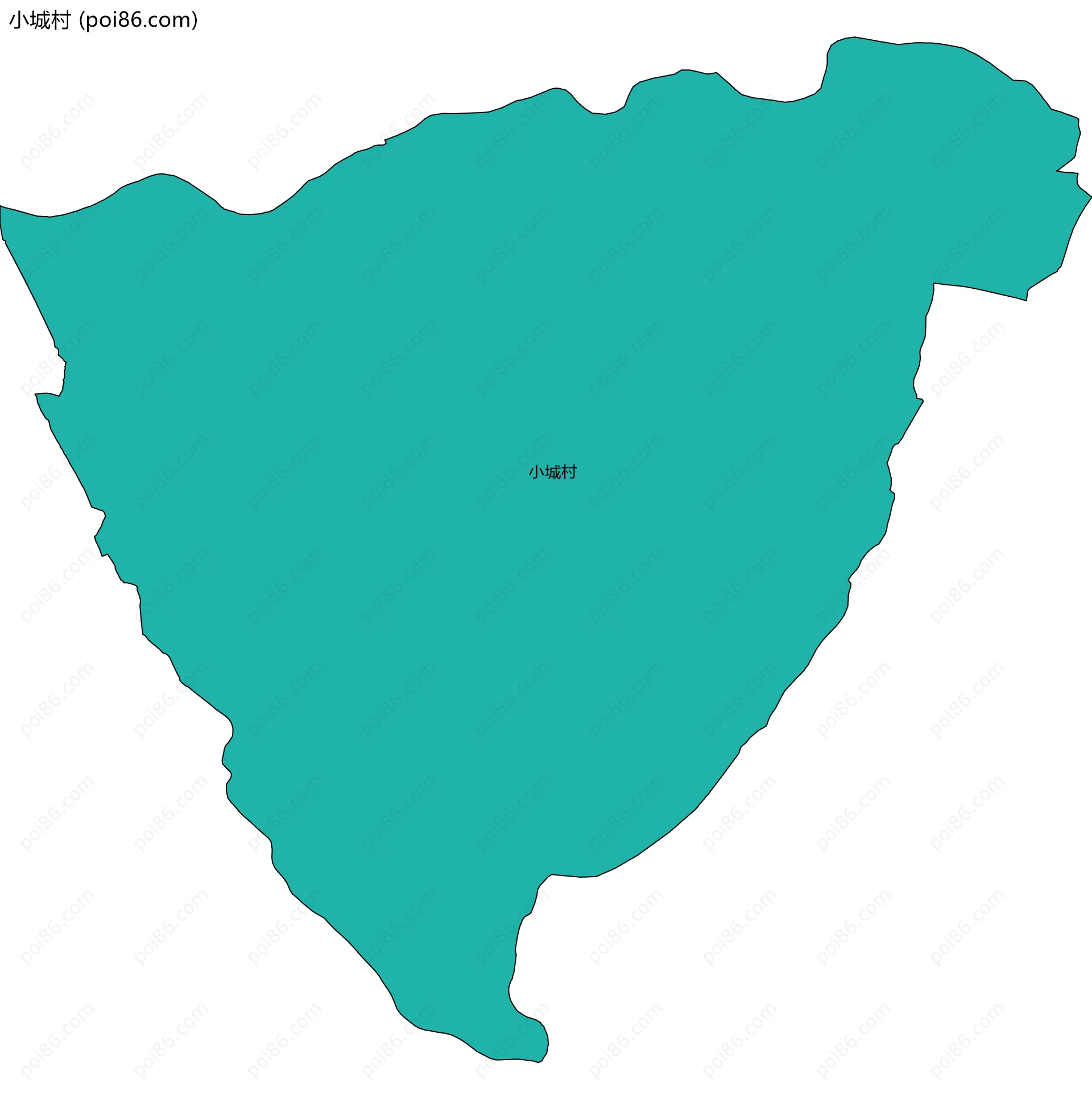 小城村边界地图