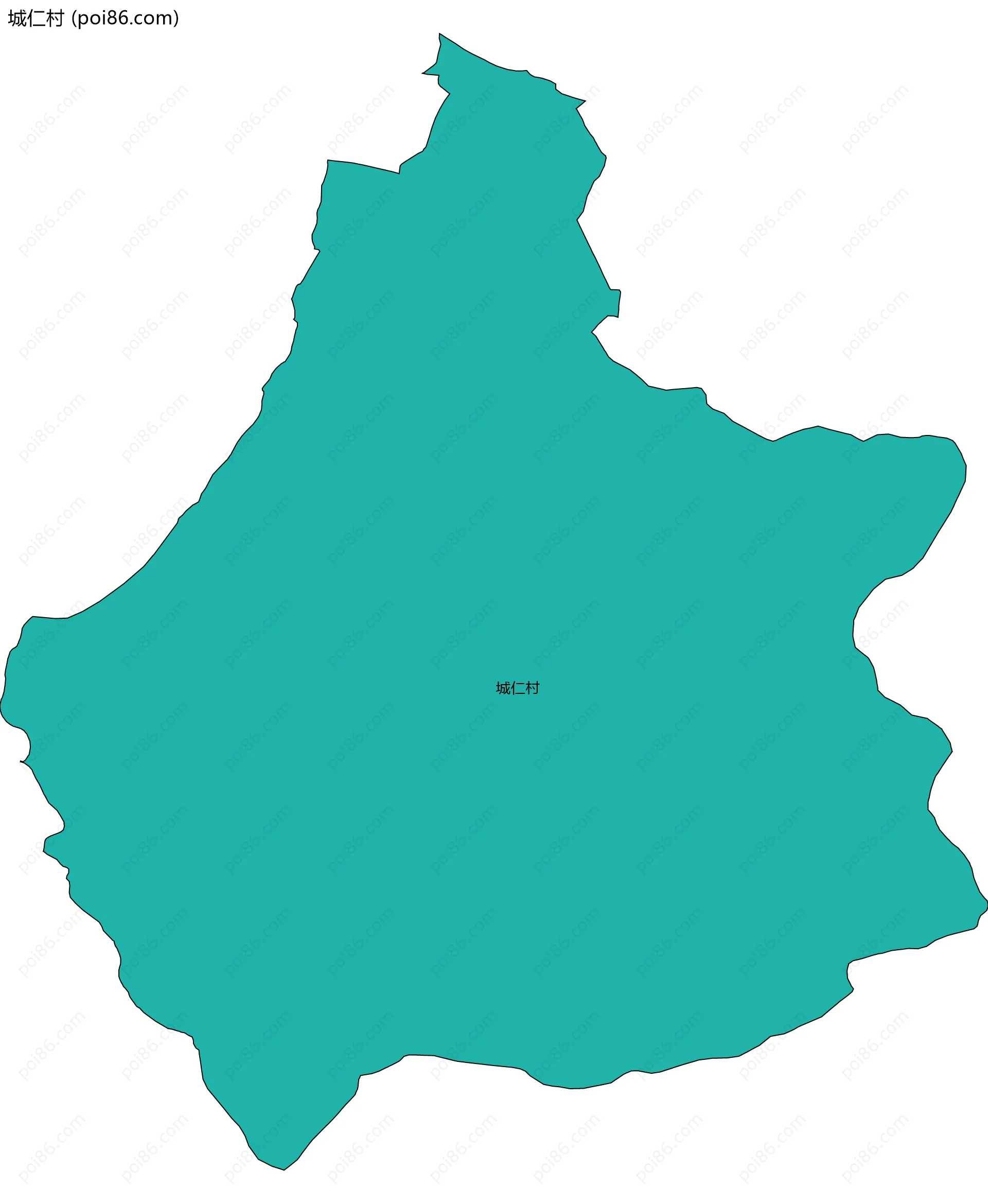 城仁村边界地图