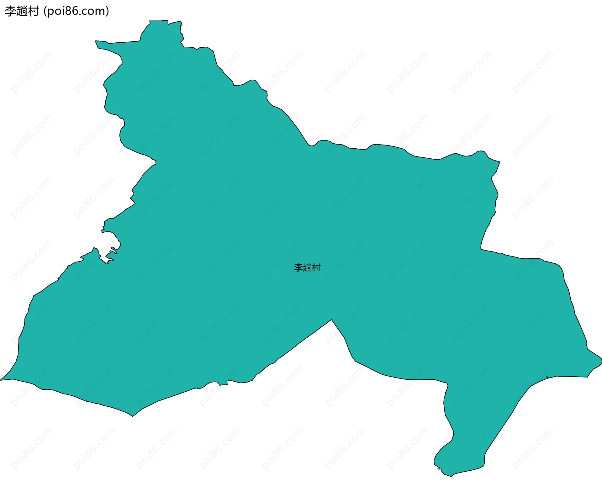 李趟村边界地图