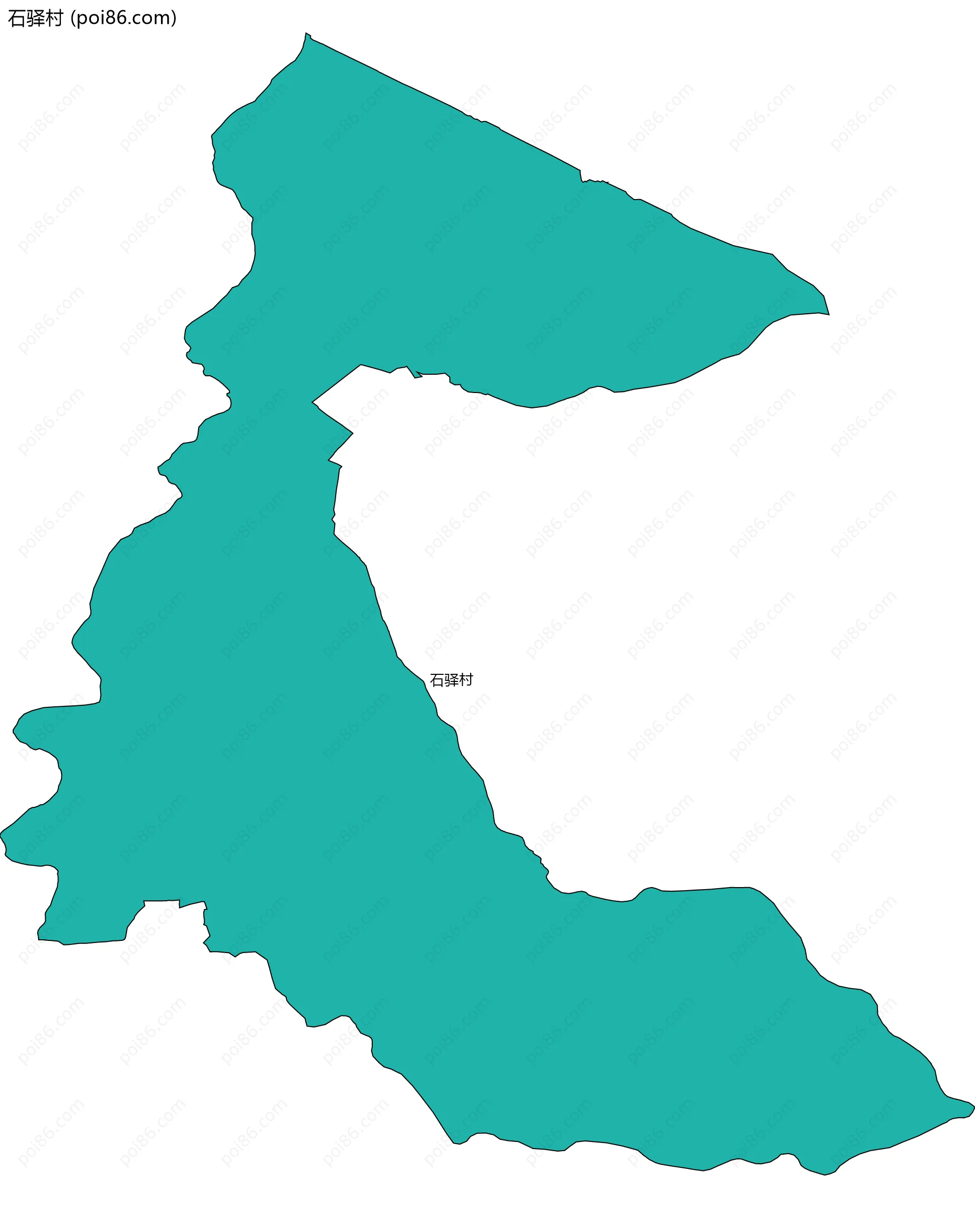 石驿村边界地图