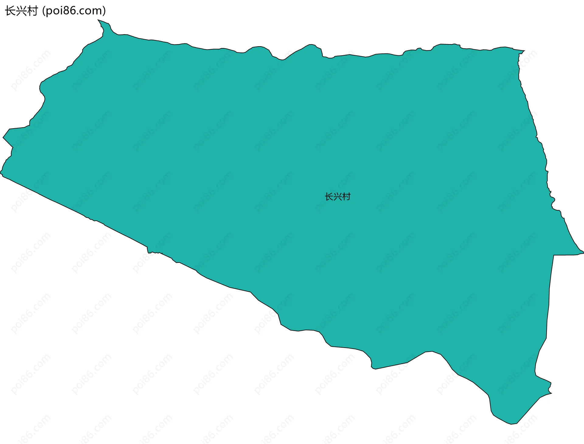 长兴村边界地图