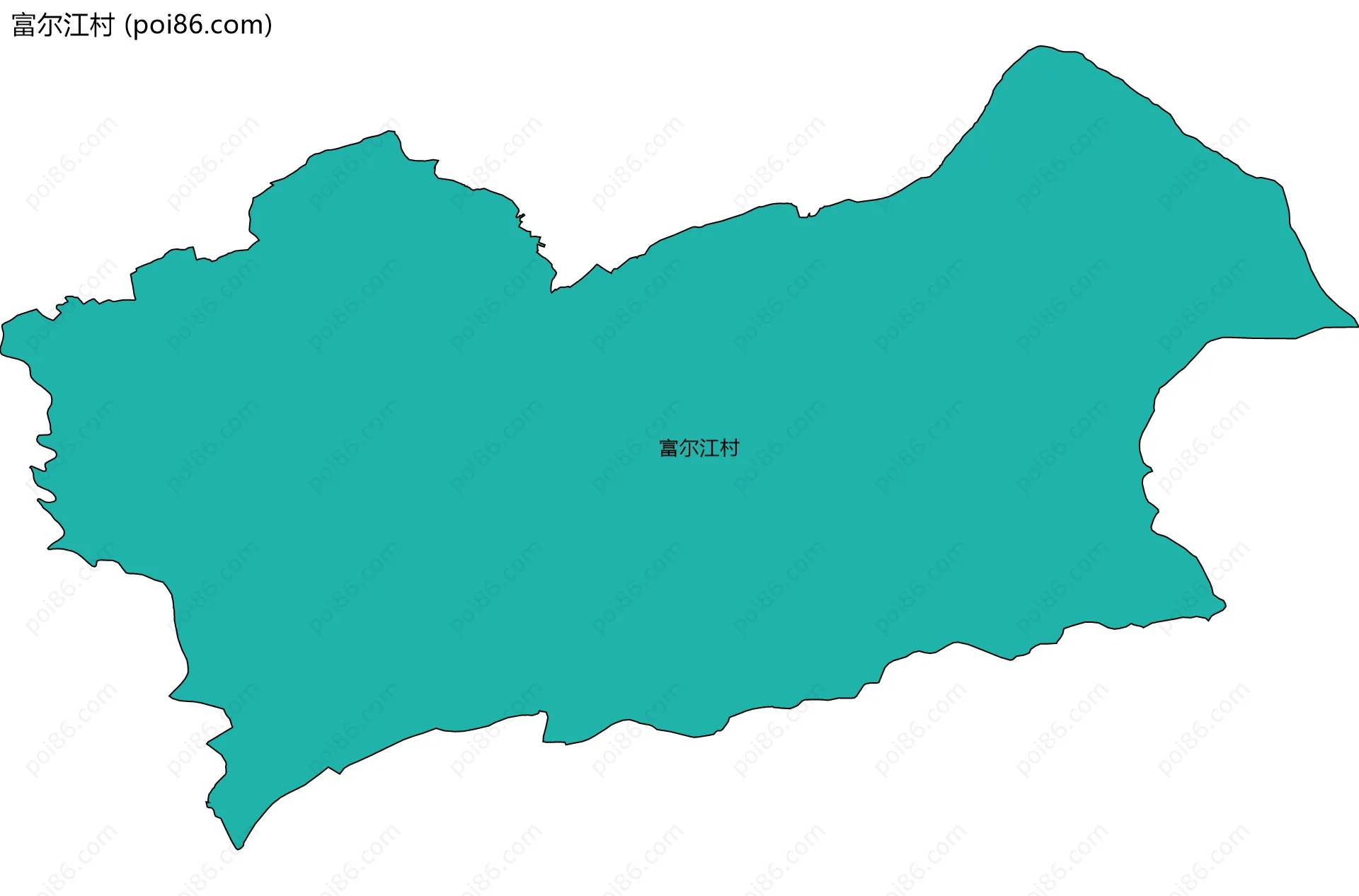 富尔江村边界地图