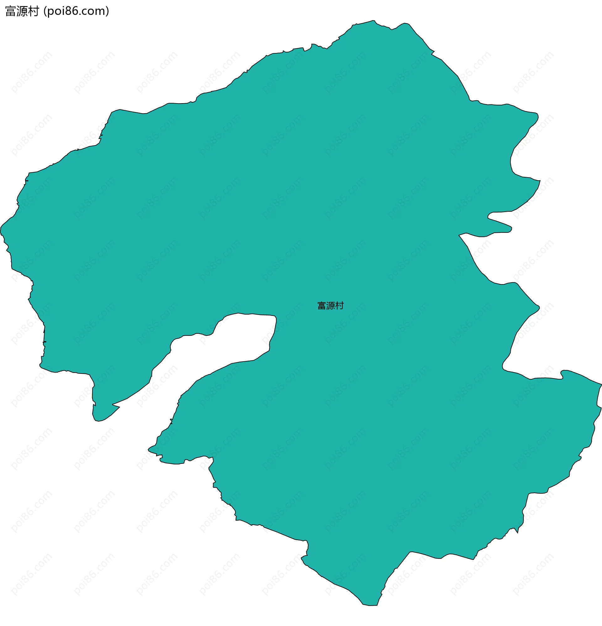 富源村边界地图