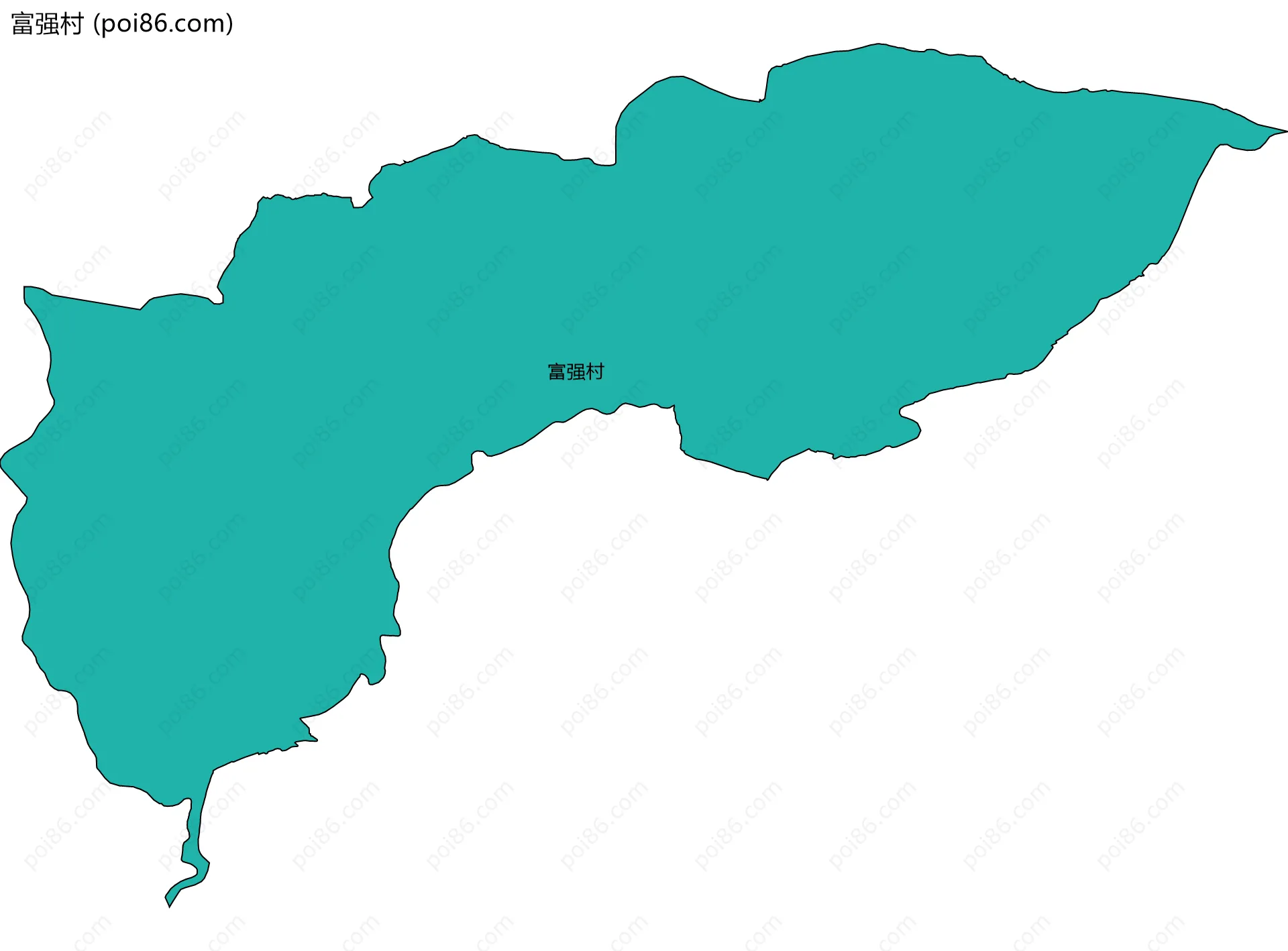 富强村边界地图