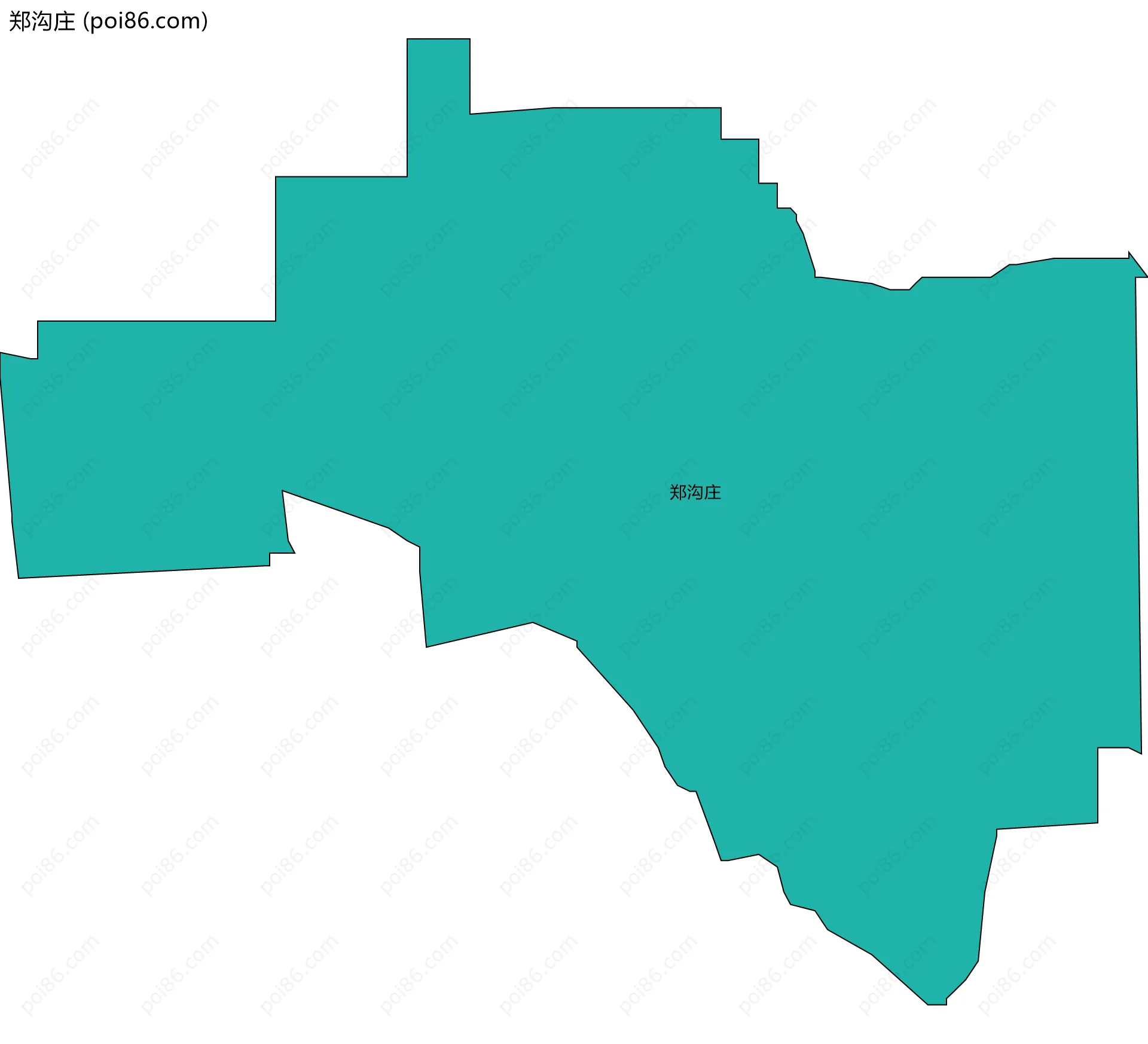 郑沟庄边界地图