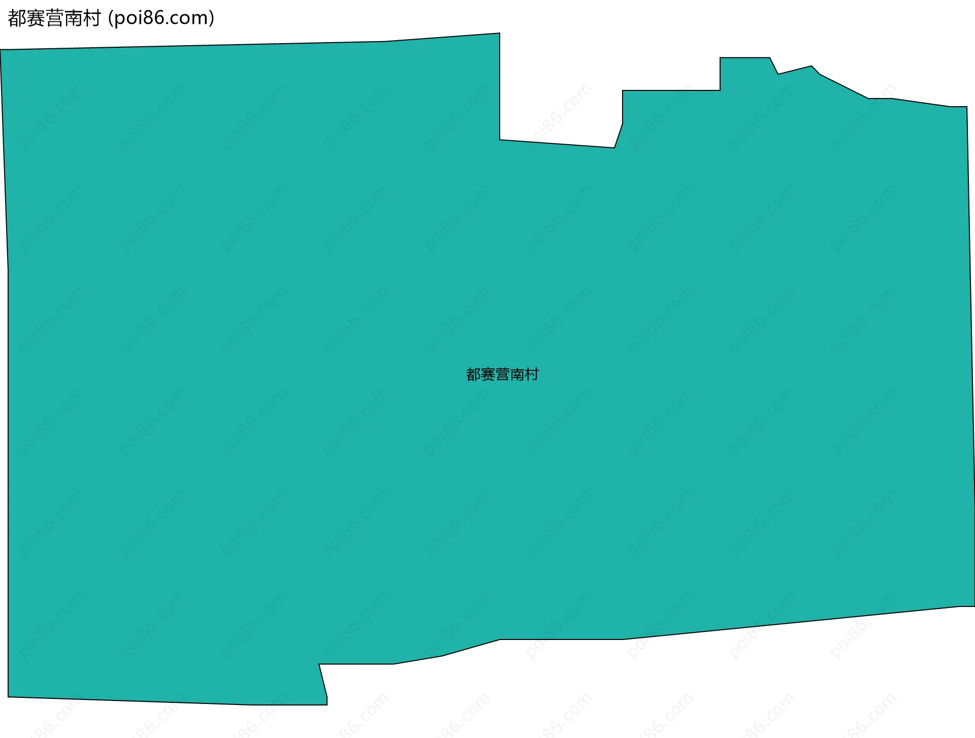 都赛营南村边界地图