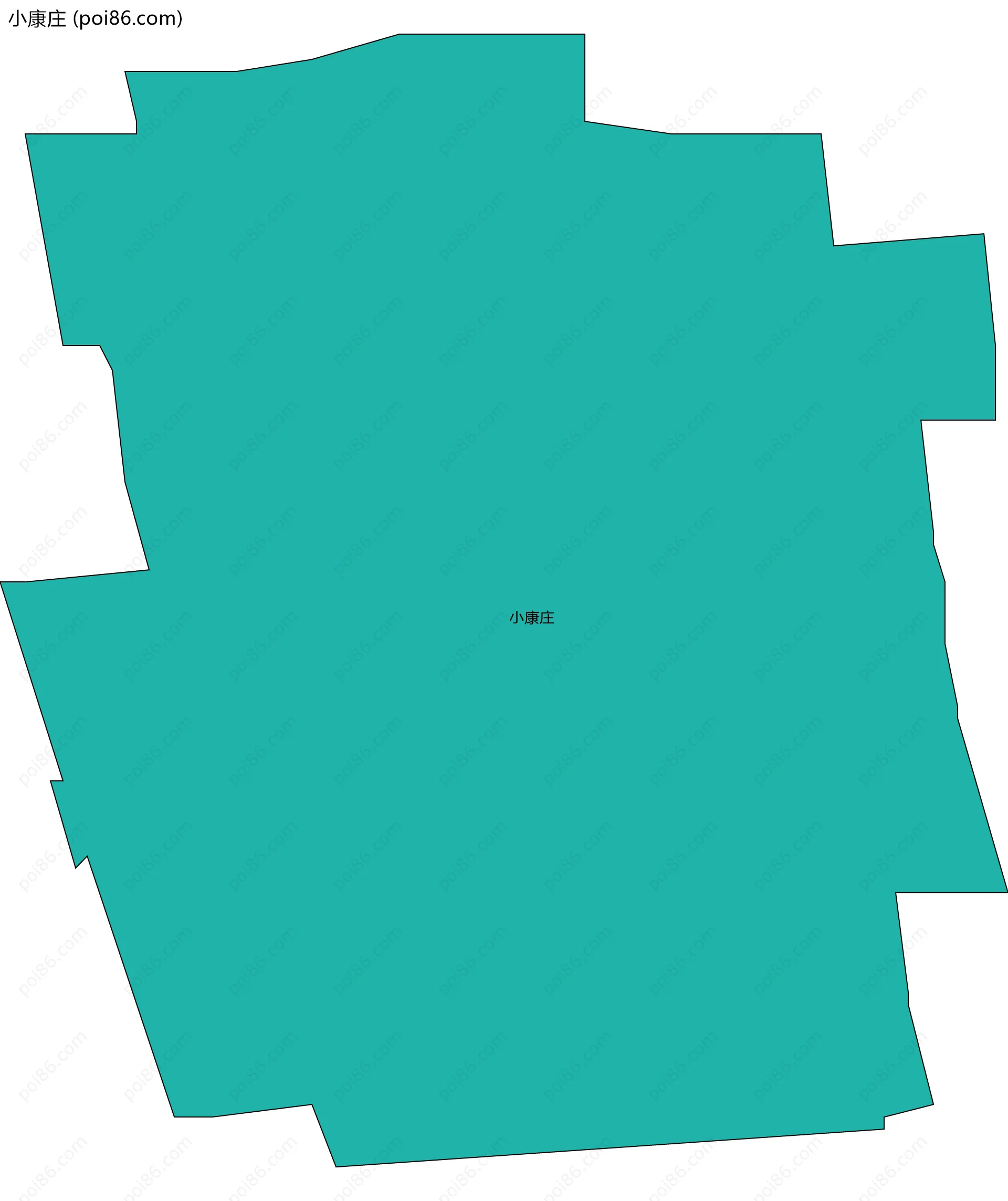 小康庄边界地图