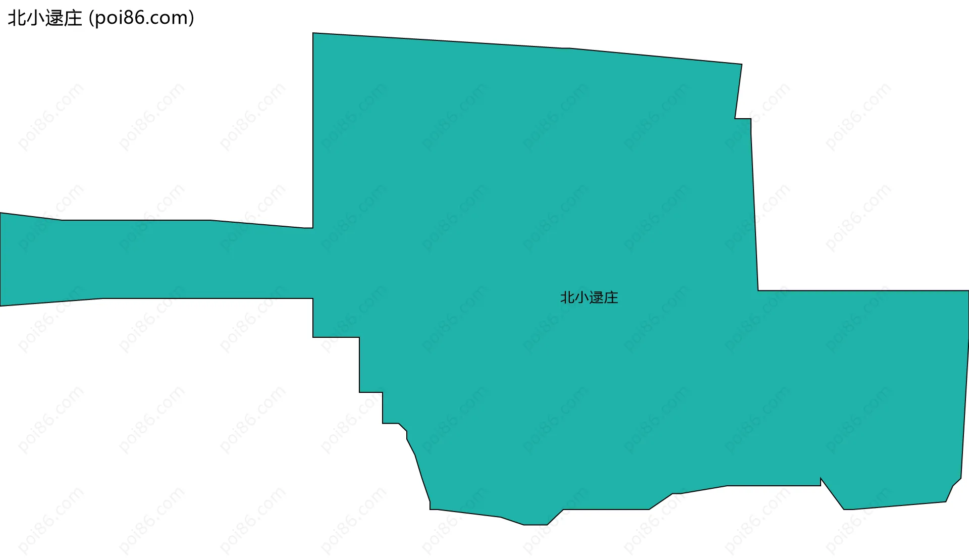 北小逯庄边界地图