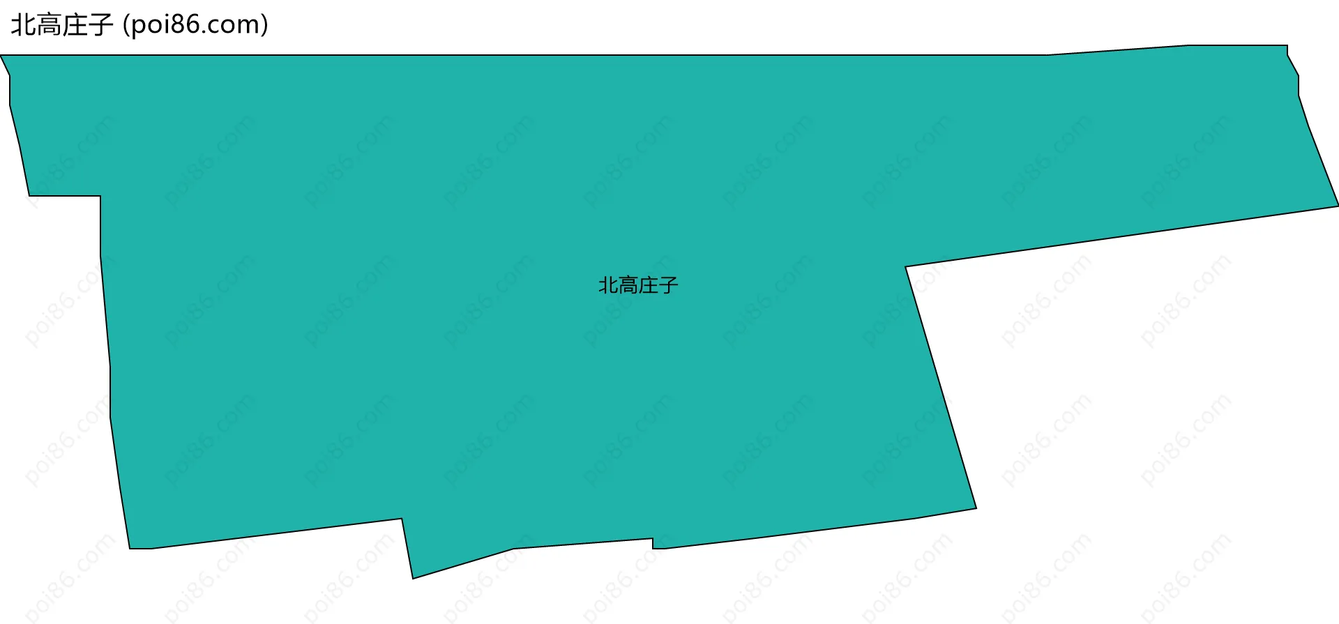 北高庄子边界地图