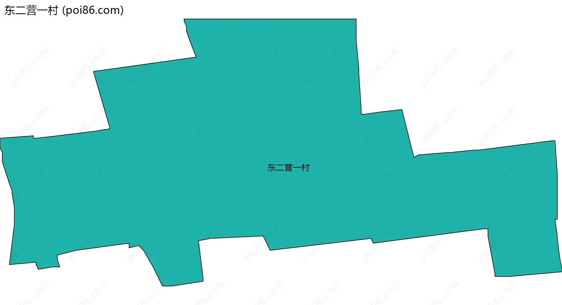 东二营一村边界地图