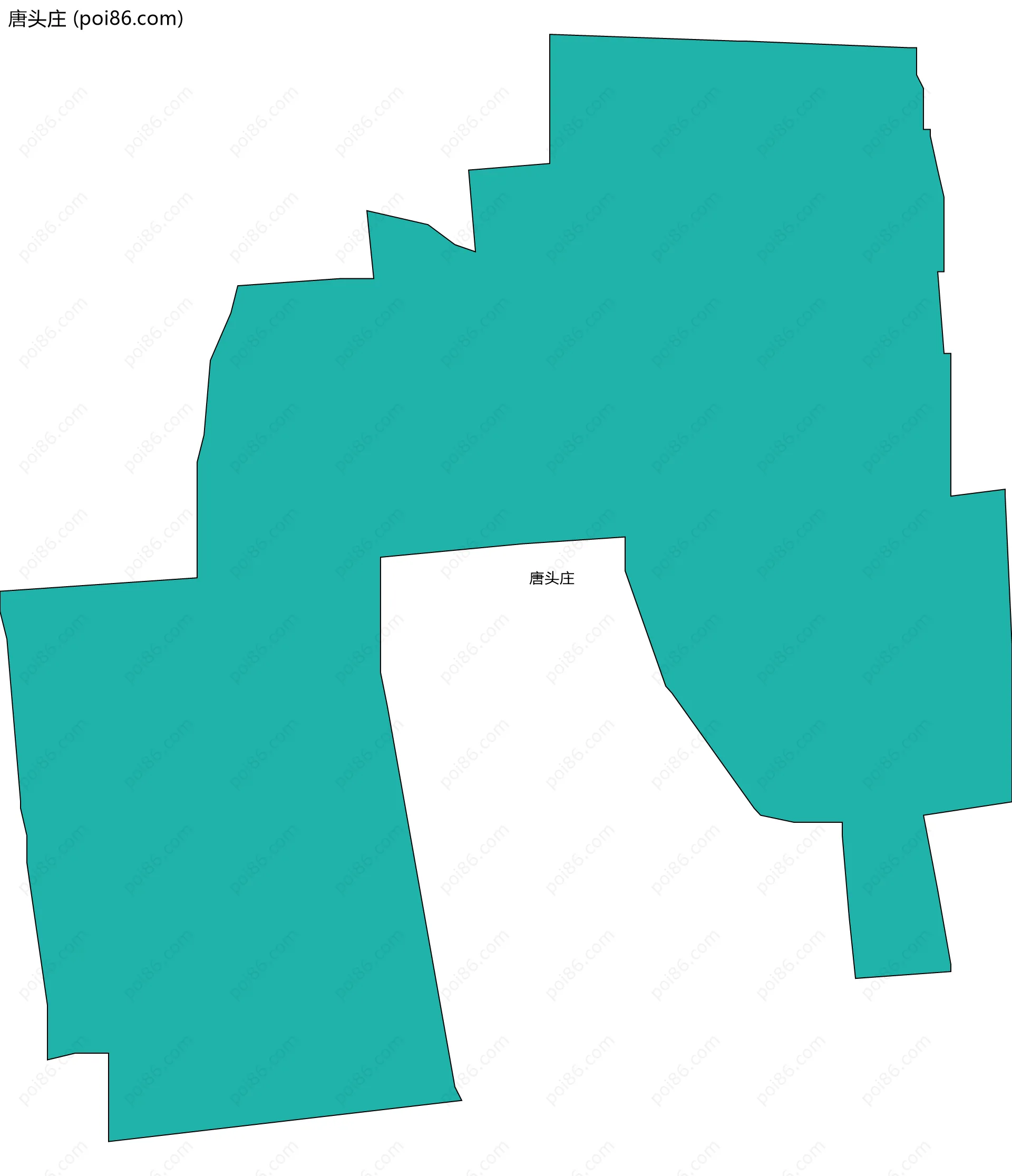 唐头庄边界地图